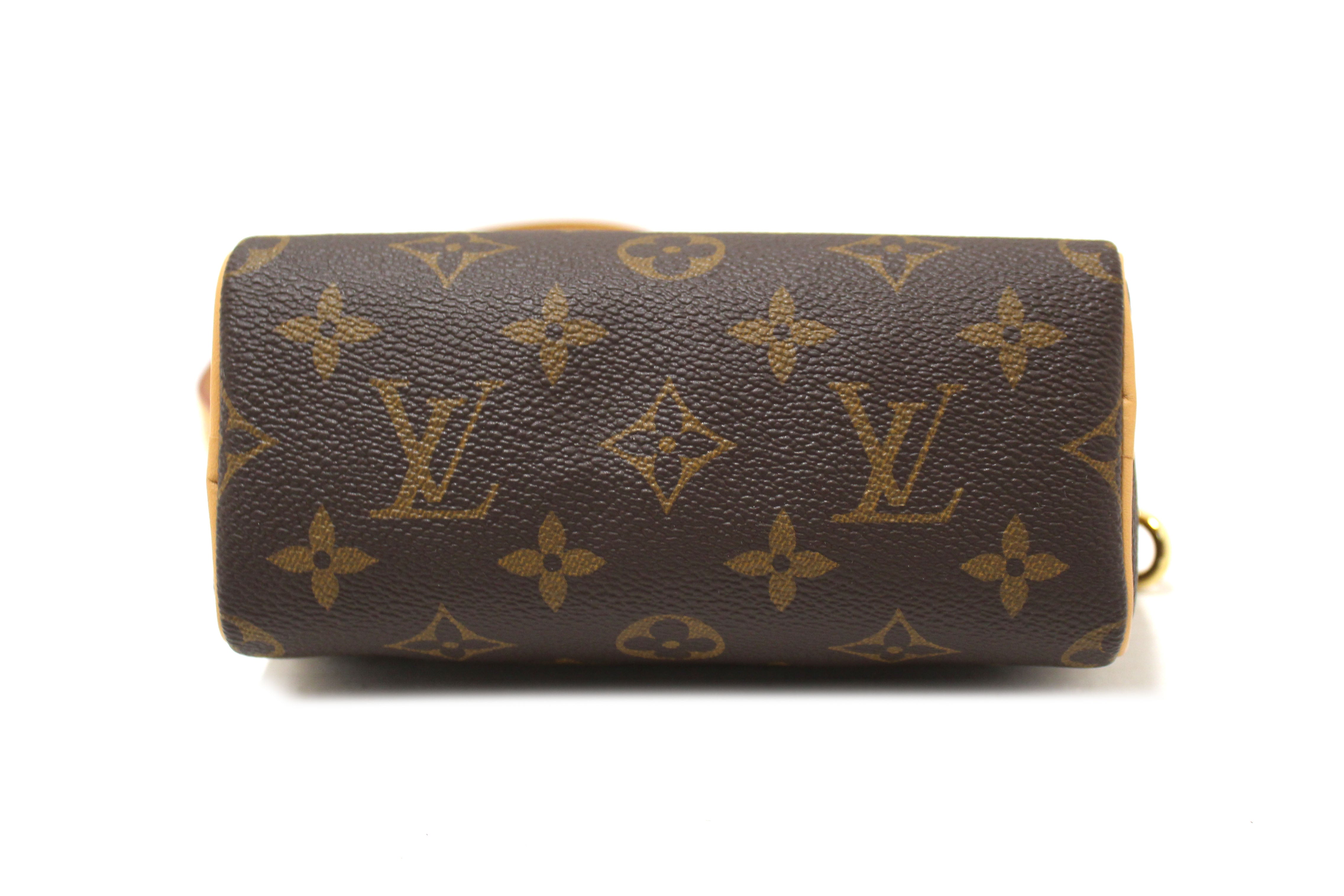 Authentic Louis Vuitton Monogram Nano Speedy Bag - Luxury Crossbody & Shoulder Bag for Women | Perfect for Date Night, Travel & Everyday Use