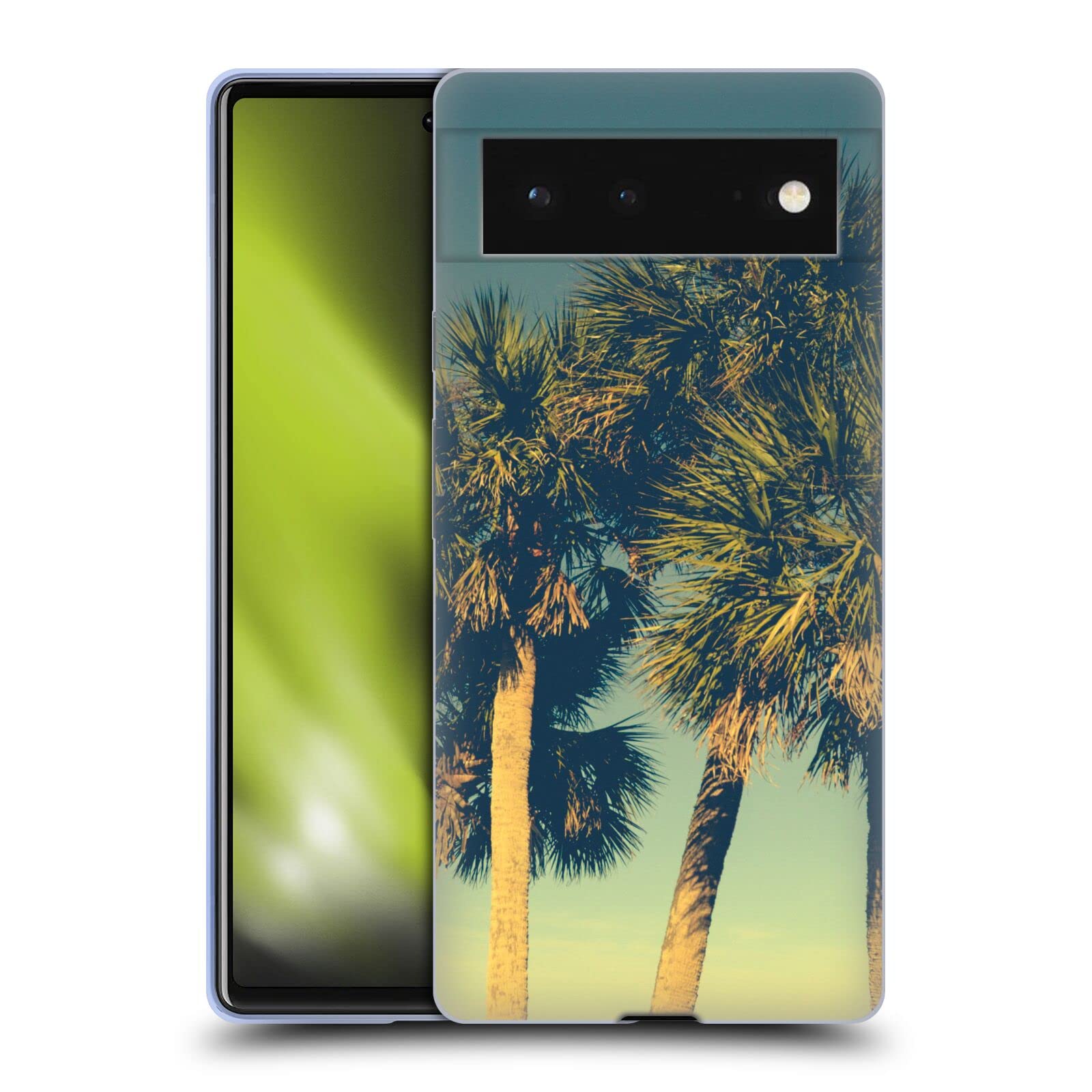 Olivia Joy StClaire Tropical Case for Google Pixel 6 - Nature Palm Design for Outdoor Adventures