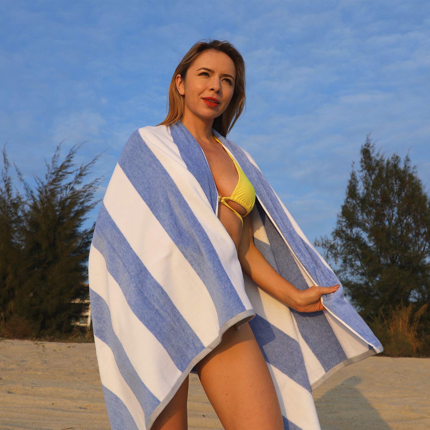 Premium Cotton Oversized Beach Towel - Extra Large 70
