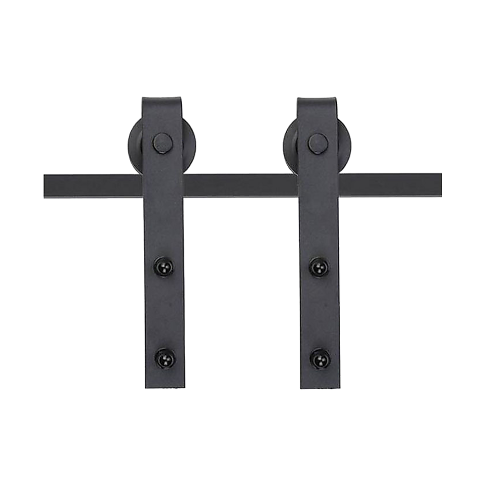 1.8m Heavy Duty Sliding Barn Door Hardware Kit - Durable & Sturdy for Modern Farmhouse, Bedroom, Closet, and Office Doors