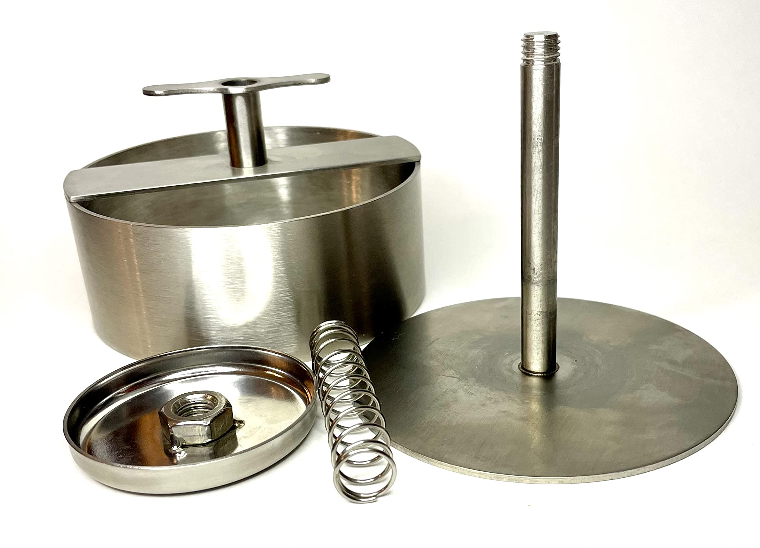 Commercial Grade 304 Stainless Steel Burger Press - 4.33 Inch Hamburger Patty Maker Mold for Perfect Homemade Burgers | Easy to Clean & Durable | Ideal for BBQ, Restaurants, and Home Cooking