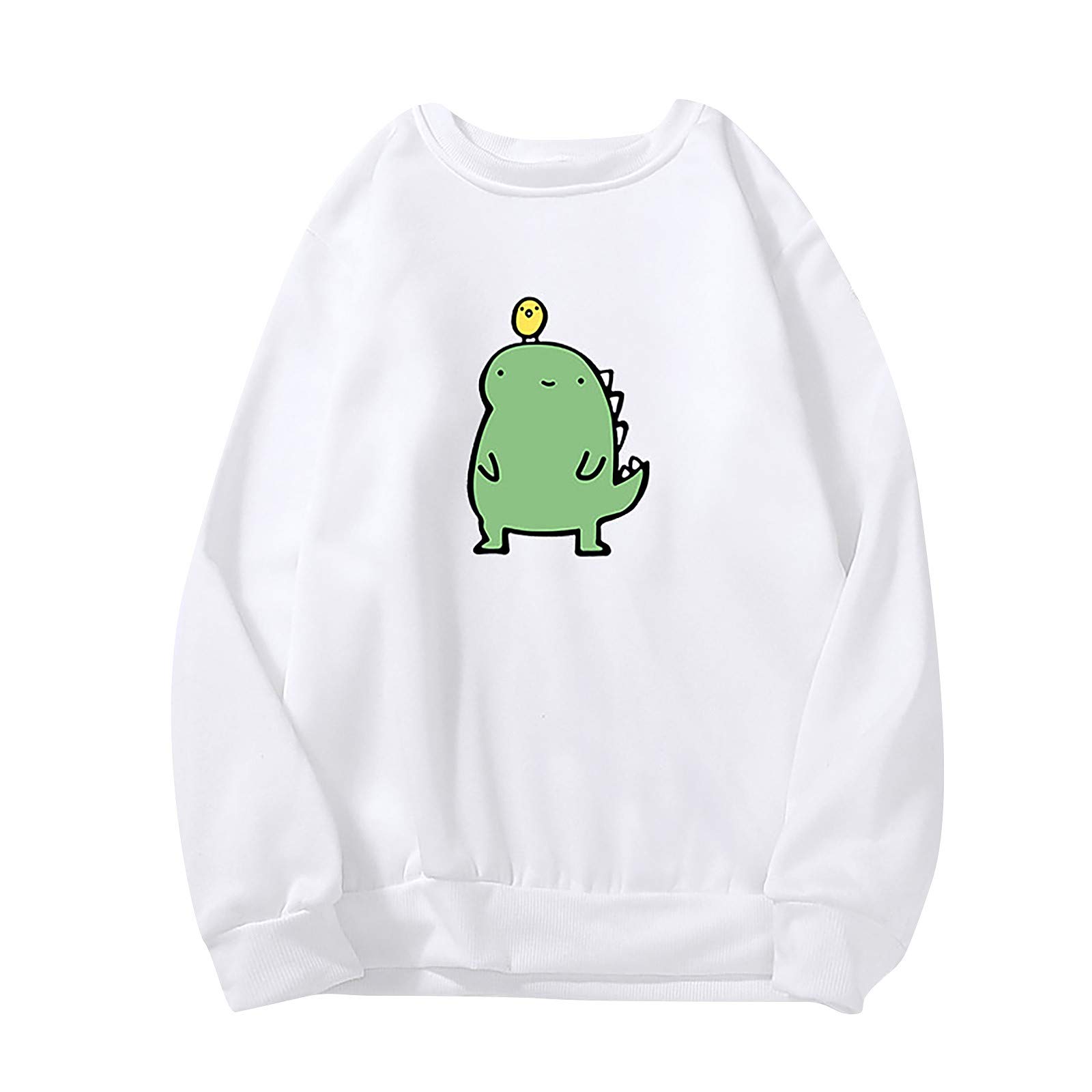 Women's Kawaii Frog Sweatshirt - Cute Animal Print Pullover Top for Teen Girls | Aesthetic Fall Fashion | Comfy Casual Blouse for School, Dating & Daily Wear