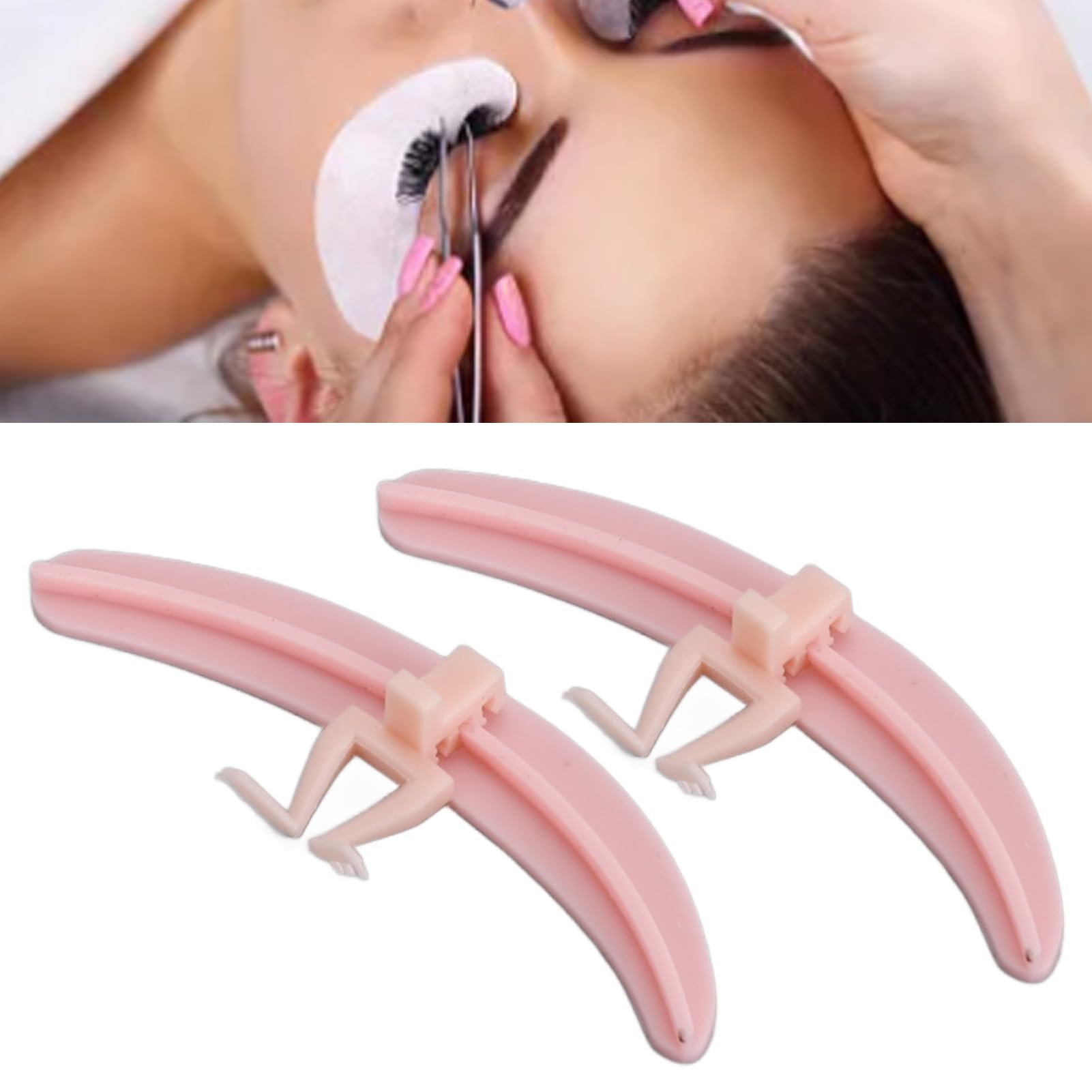 Professional Reusable Eyelash Separator Tool with Silicone Base & Legs - Lash Extension Accessory for Salon & Home Use - Perfect for Eyelash Extensions, Lash Lifting & DIY Beauty Treatments