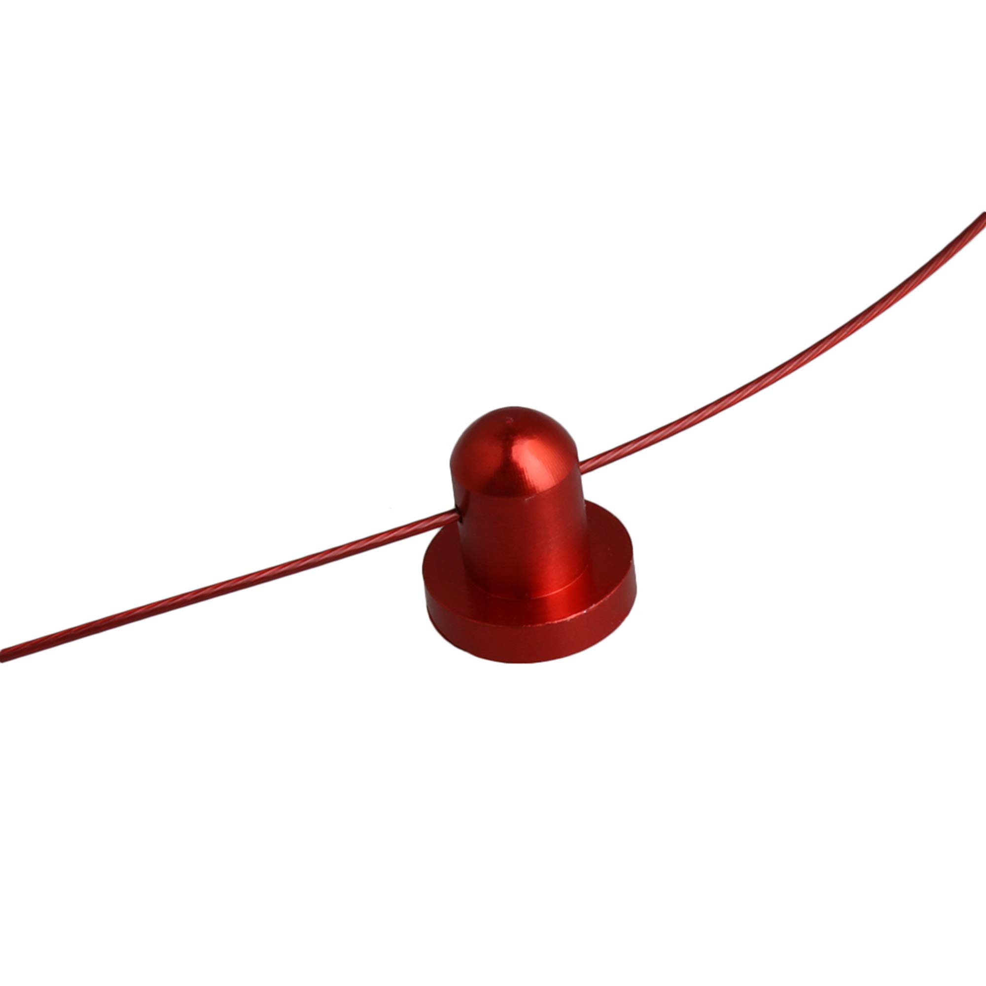 Mxfans Red 1/10 Scale RC Body Clamp Pins 155mm Wire with Screw Holder N10259R - 2PCS Set for RC Car Body Mounting & Secure Fastening - Perfect for Hobby RC Vehicles, Drift Cars & Off-Road Models