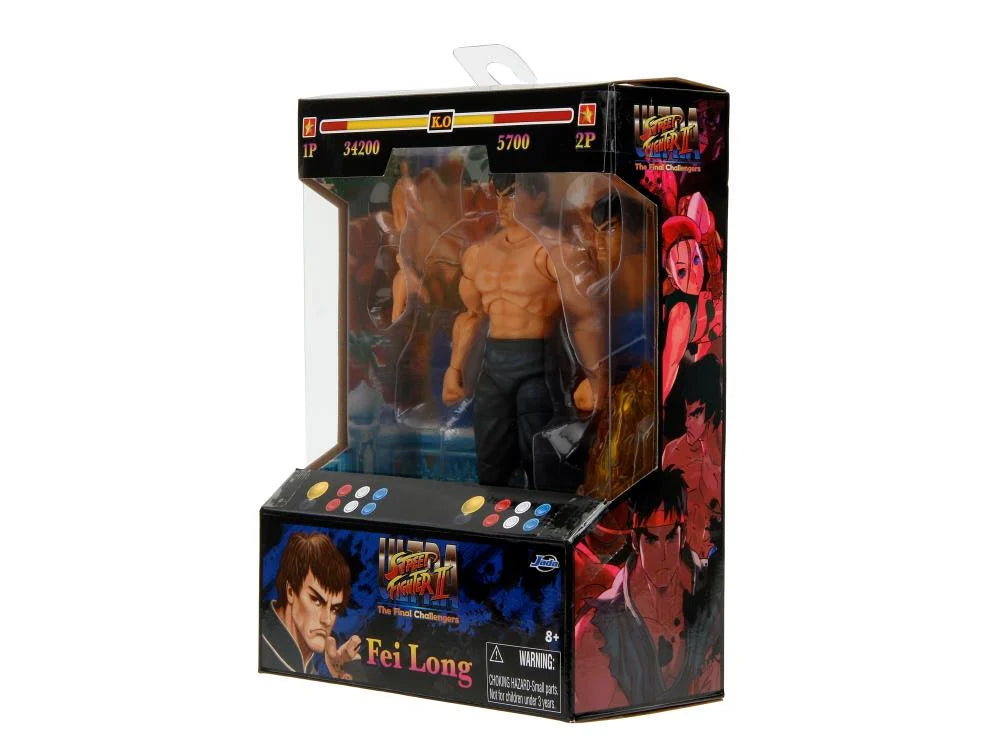 Ultra Street Fighter II: The Final Challengers Fei Long 1/12 Scale Action Figure - Collectible Fighting Game Character Model for Display & Gaming Battles