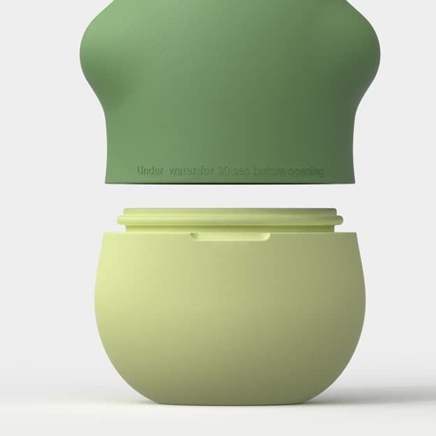 Loftystore - Silicone Facial Ice Massager for Face, Eyes & Neck - Reduces Puffiness, Soothes Skin, Improves Circulation - Skincare Tool for Morning Routine, Spa Days & Post-Workout Recovery (Green)