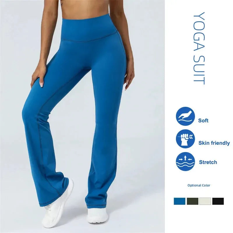 Women's High Waist Yoga Pants - 4-Way Stretch Tummy Control Workout Leggings for Running, Gym & Lounge - Bootcut Flare Pants with Sweat-Wicking Fabric (Ideal for Yoga, Pilates, Dance & Everyday Wear)