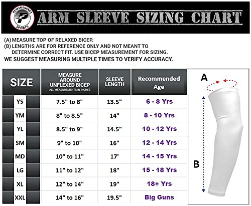 Baseball Compression Arm Sleeve with Stitched Design - Breathable Sports Arm Sleeves for Baseball Players - Perfect for Training, Games & Outdoor Activities