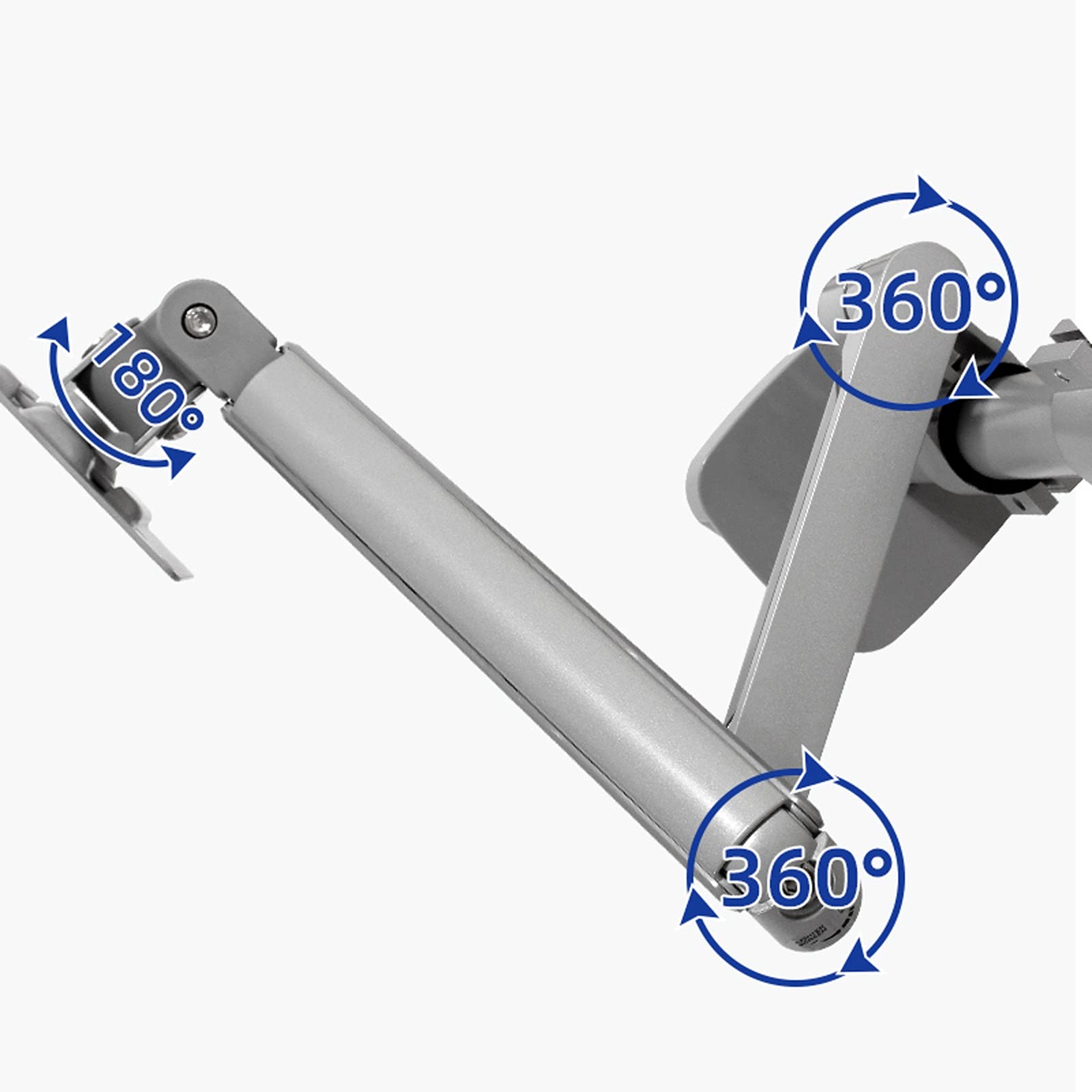 Adjustable Dual Monitor Mount Stand for 14-32 Inch Screens - Gas Spring Monitor Arm with C-Clamp & Grommet Base (4.4-19.8 lbs Capacity) - Perfect for Home Office, Gaming Setup & Workspace Ergonomics