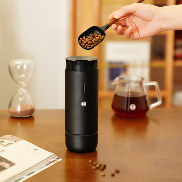 Timemore Whirly Portable Hand Coffee Grinder - Manual Burr Mill for Espresso, French Press, Pour Over & Travel - Compact & Lightweight for Home, Office & Camping Use