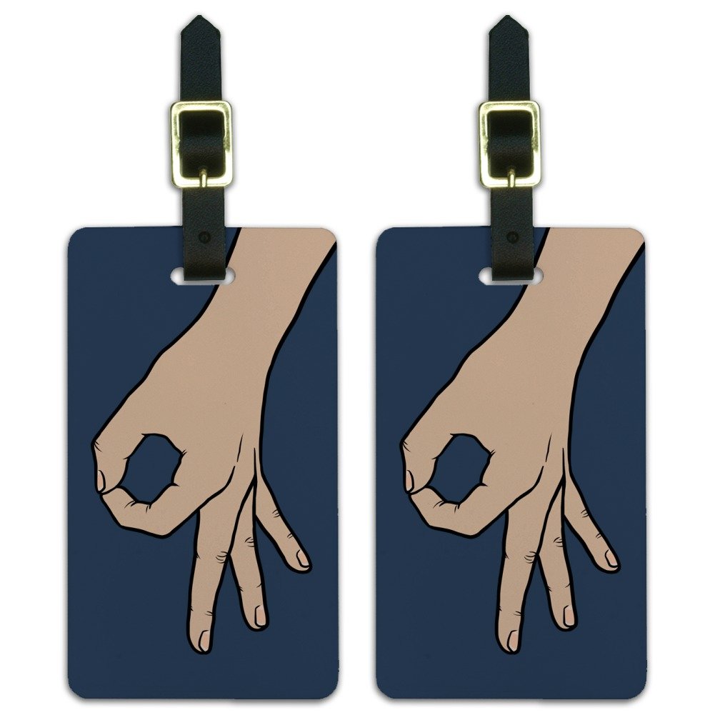 Circle Game Luggage ID Tags - Set of 2 Durable Suitcase Tags for Travel, Carry-On Bags & Backpacks | Perfect for Airports, Business Trips & Family Vacations