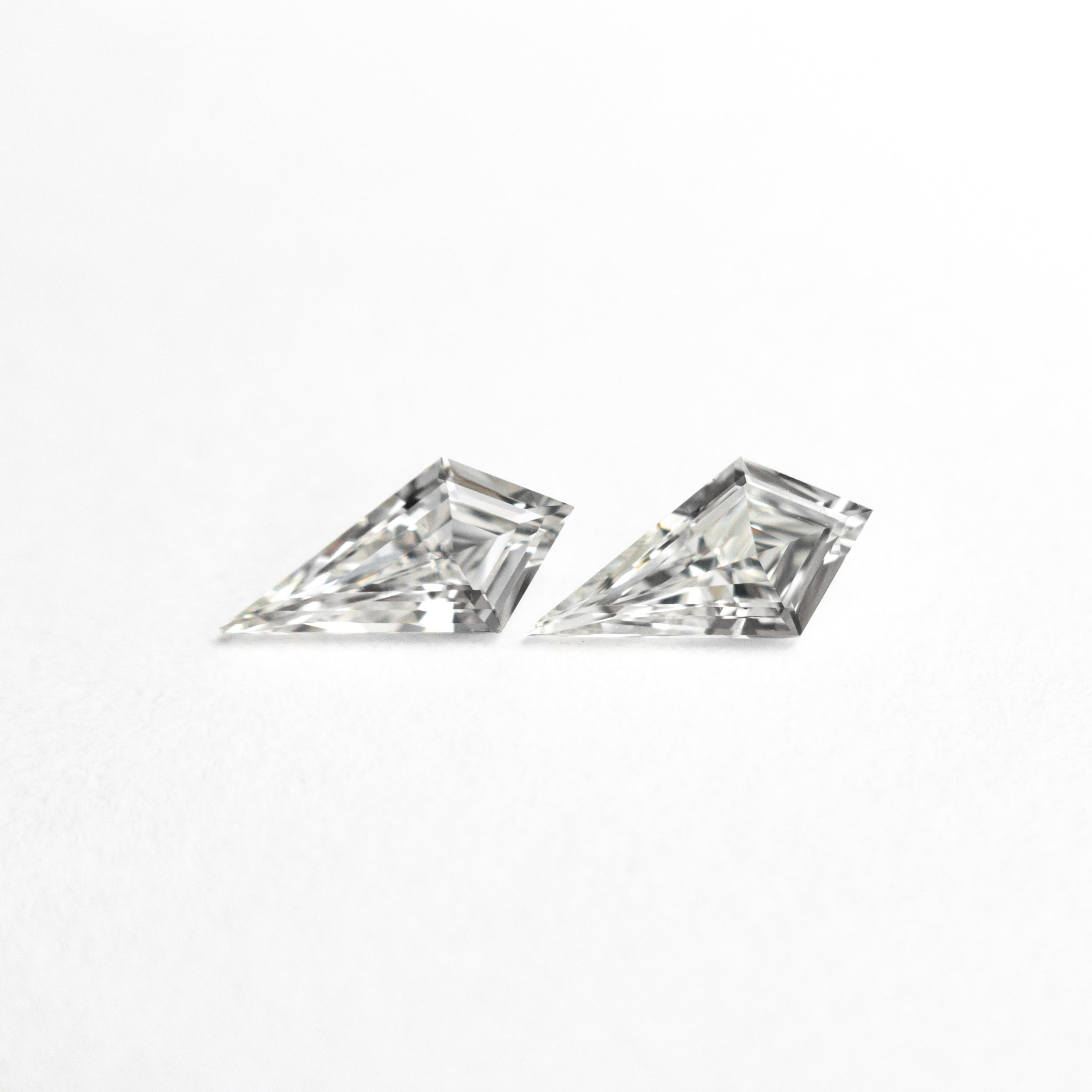 0.25cttw Matching Pair Kite Step Cut Diamond Earrings - G Color VVS/VS Clarity (5.92x2.93x1.52mm & 5.92x3.02x1.42mm) - Perfect for Anniversary Gifts & Special Occasions