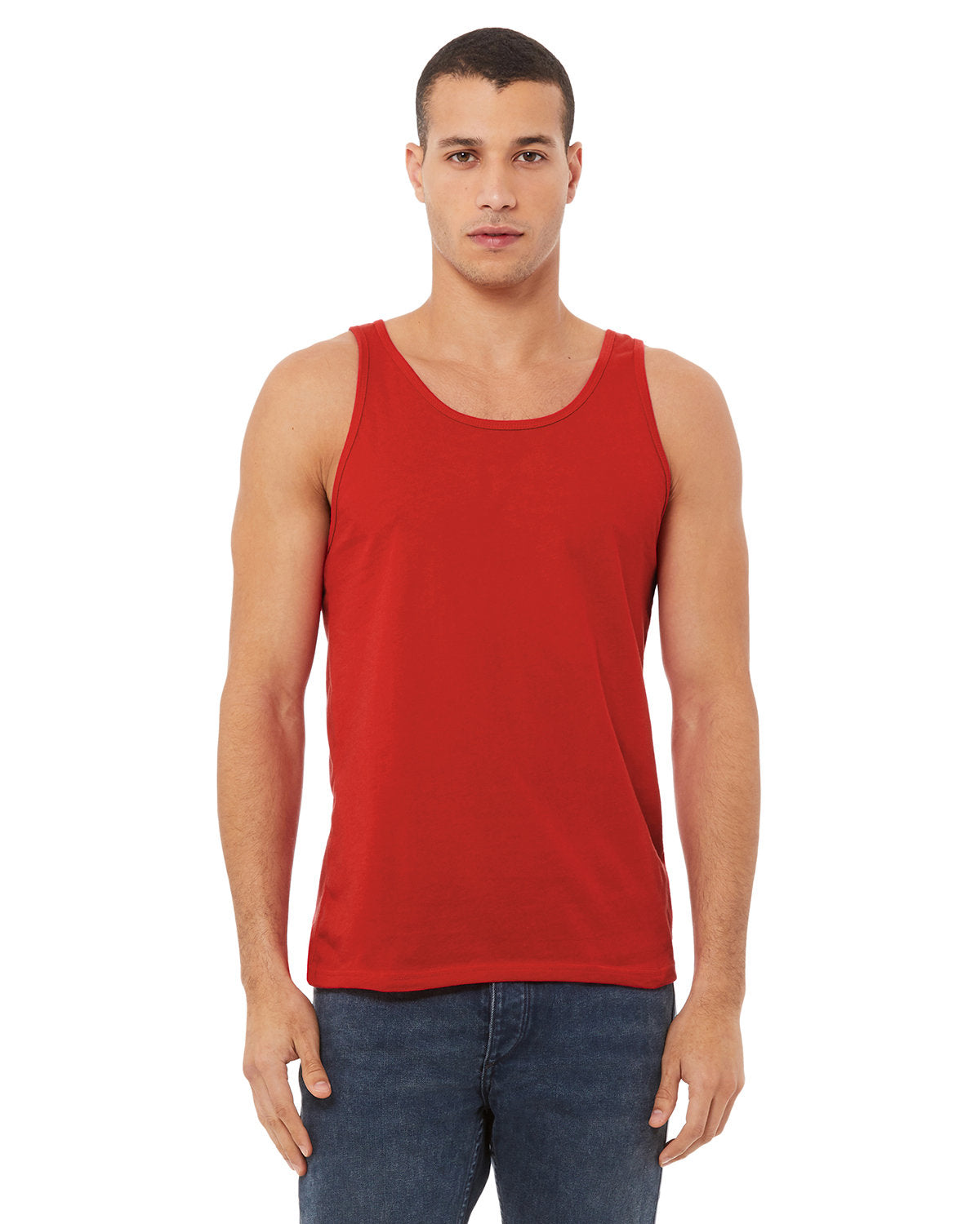 Bella + Canvas 3480 Unisex Jersey Tank Top - Soft Cotton Spaghetti Strap Sleeveless Shirt for Men & Women - Perfect for Gym, Yoga, Beach & Summer Outfits