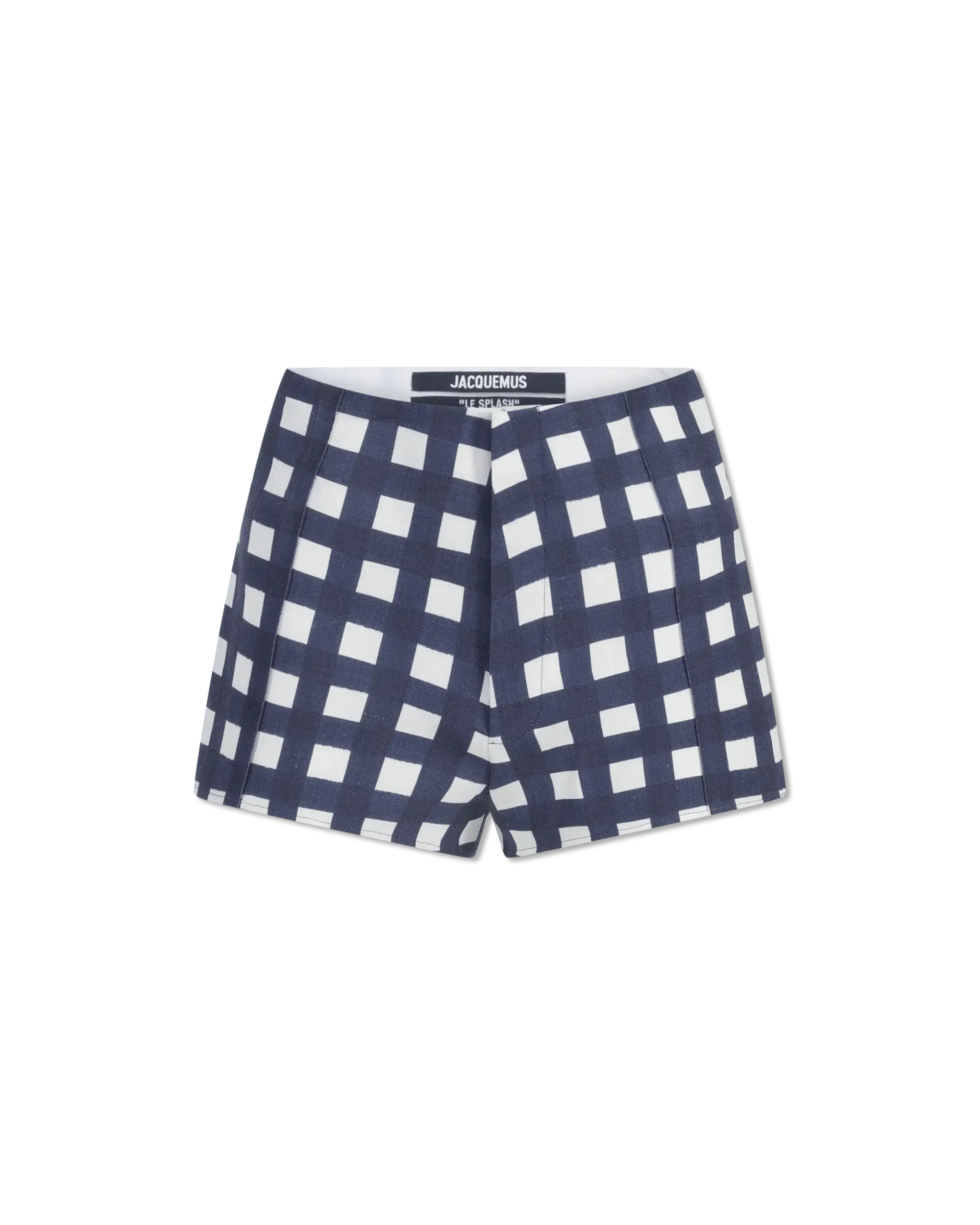 Limao Check Tailored Short Shorts for Women - High Waist Denim Hot Pants - Summer Fashion Stretch Comfort Fit - Perfect for Beach, Party & Casual Outings