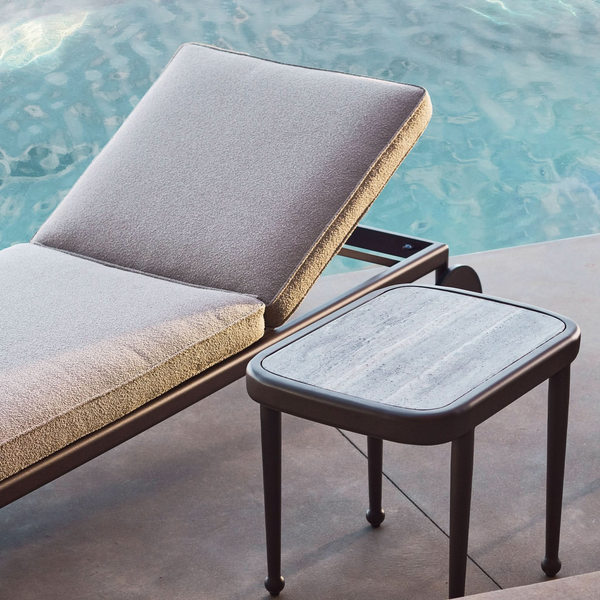Andre Sun Lounge Chair - Outdoor Patio Furniture for Poolside, Beach, Garden Relaxation & Sunbathing
