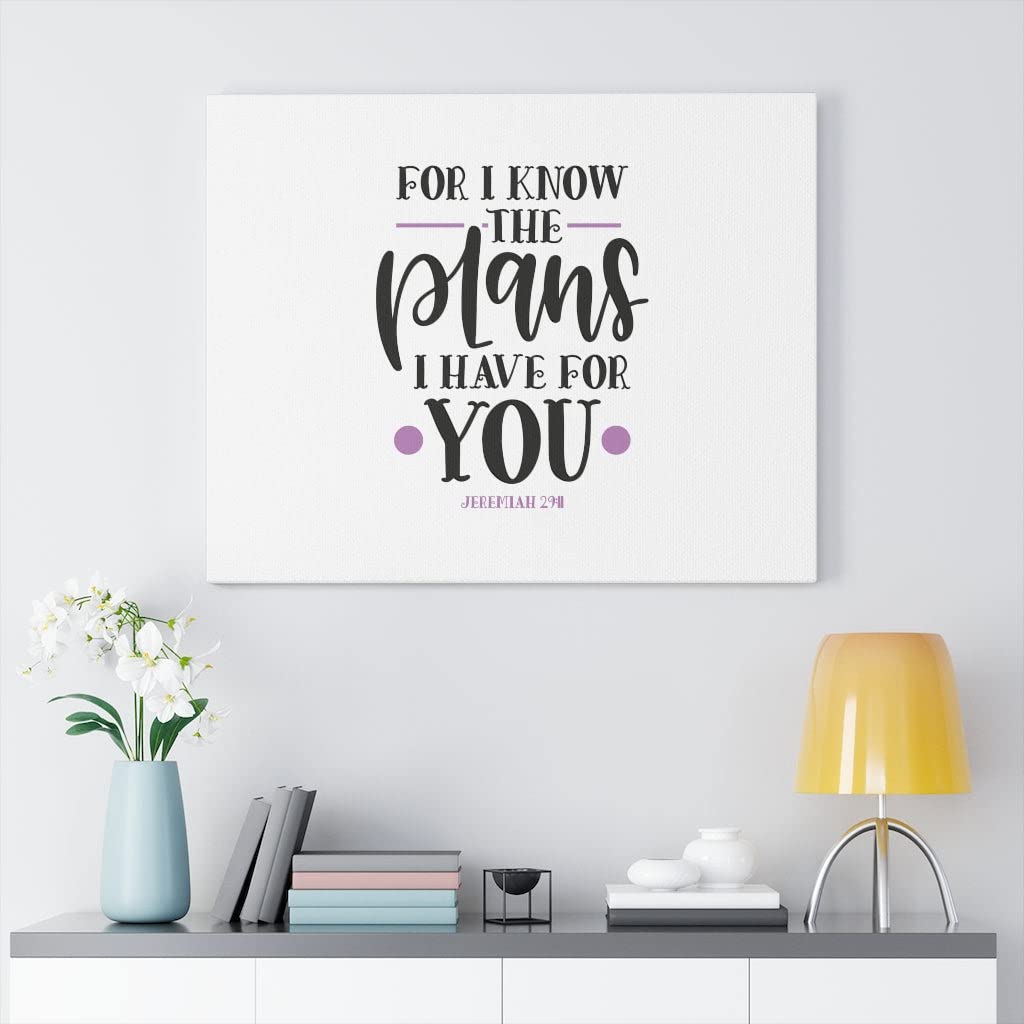 Jeremiah 29:11 Christian Wall Art - Bible Verse Print Ready to Hang - Inspirational Scripture Decor for Home, Office & Church - Perfect Gift for Weddings, Baptisms & Christian Holidays