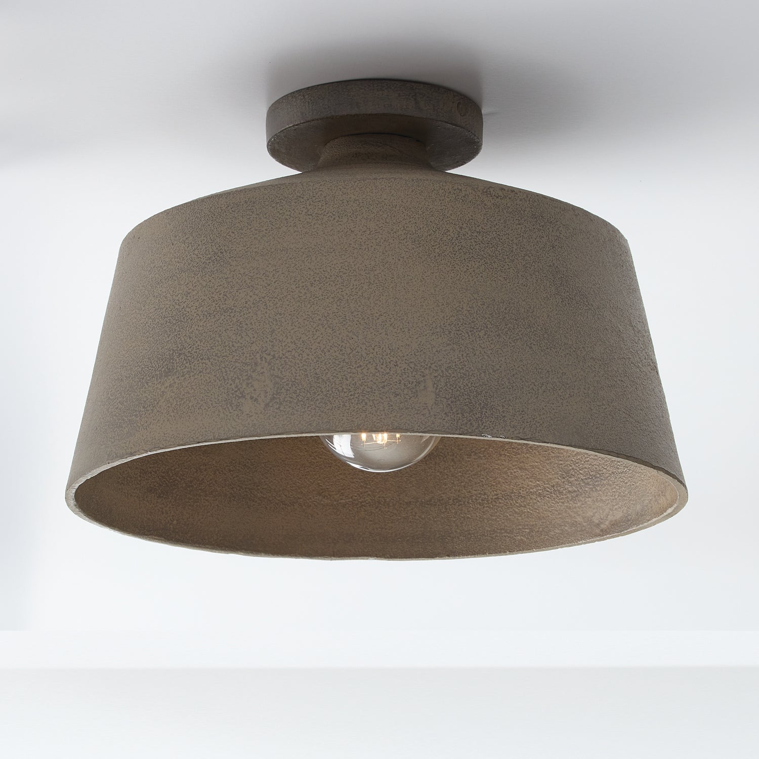 Godfrey Semi Flush Mount Ceiling Light - Modern LED Fixture for Bedroom, Kitchen & Hallway Lighting