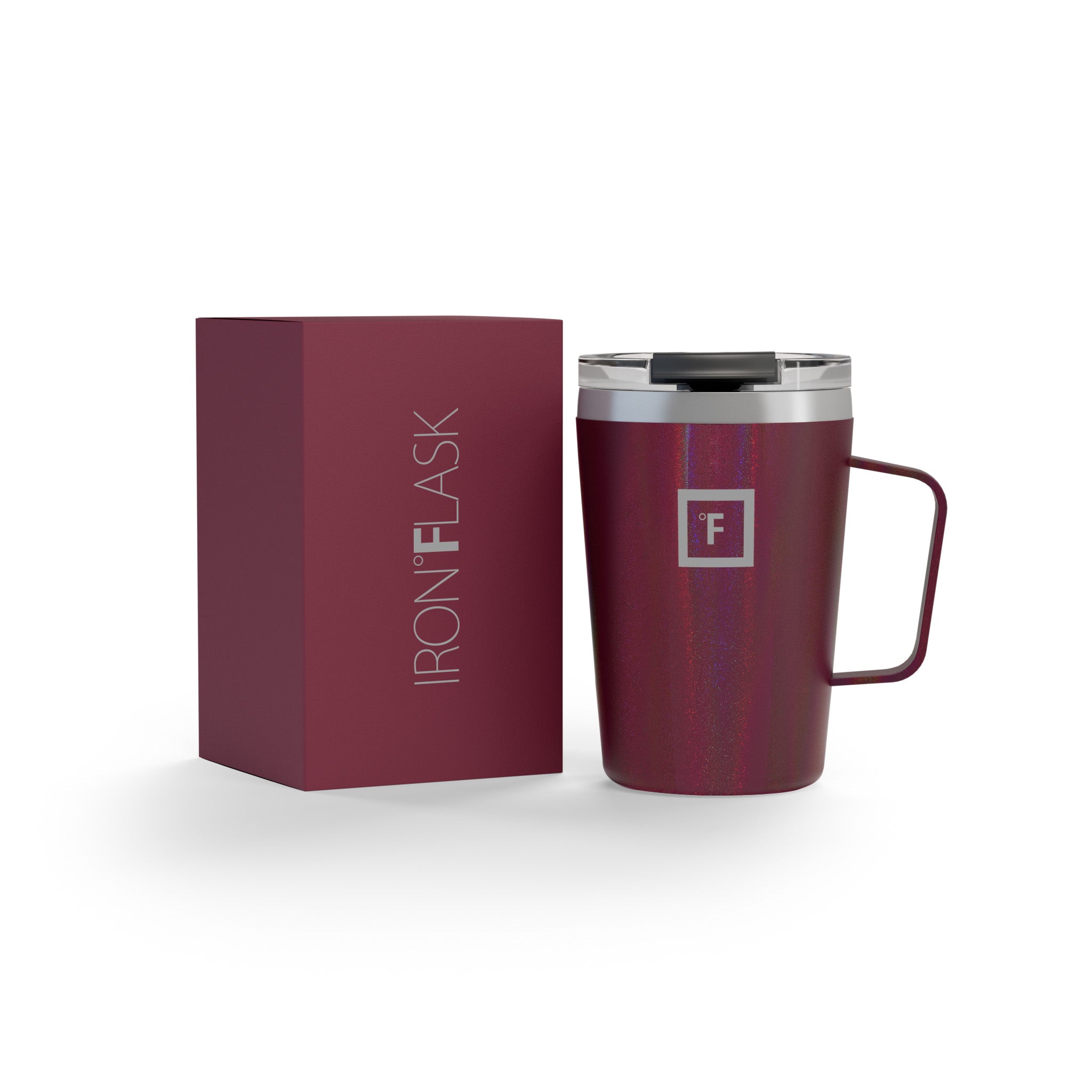 12 Oz Non-Slip Grip Coffee Mug - Insulated Travel Mug for Hot & Cold Drinks - Perfect for Office, Commute, Camping & Outdoor Activities