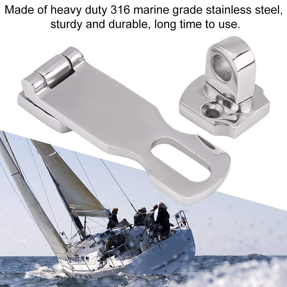 75MM Stainless Steel Marine Hatch Fastener - Boat Deck Hardware, Anti-Rattle Locker Clamp for Secure Storage | Perfect for Sailboats, Yachts & Fishing Boats