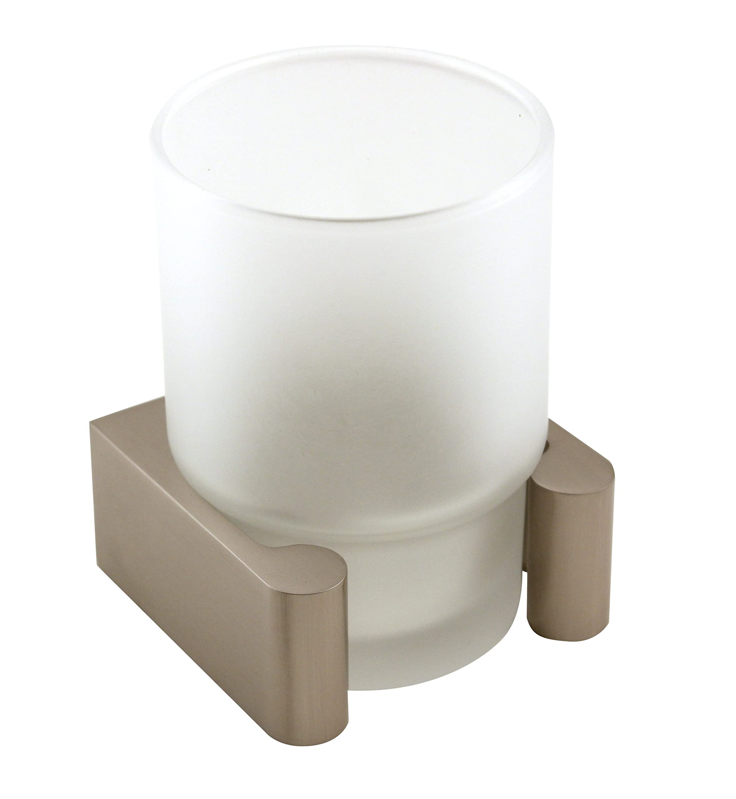 Luna Counter Top Tumbler Holder - Polished Nickel Finish | Stylish Cup Organizer for Kitchen, Bar & Office Countertops