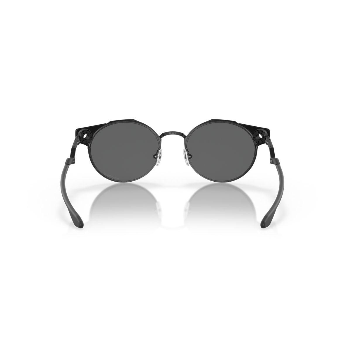 Oakley Deadbolt Sunglasses Satin Black with Prizm Black Polarized Lenses - Model 0OO6046 604603 - Perfect for Running, Driving & Outdoor Sports