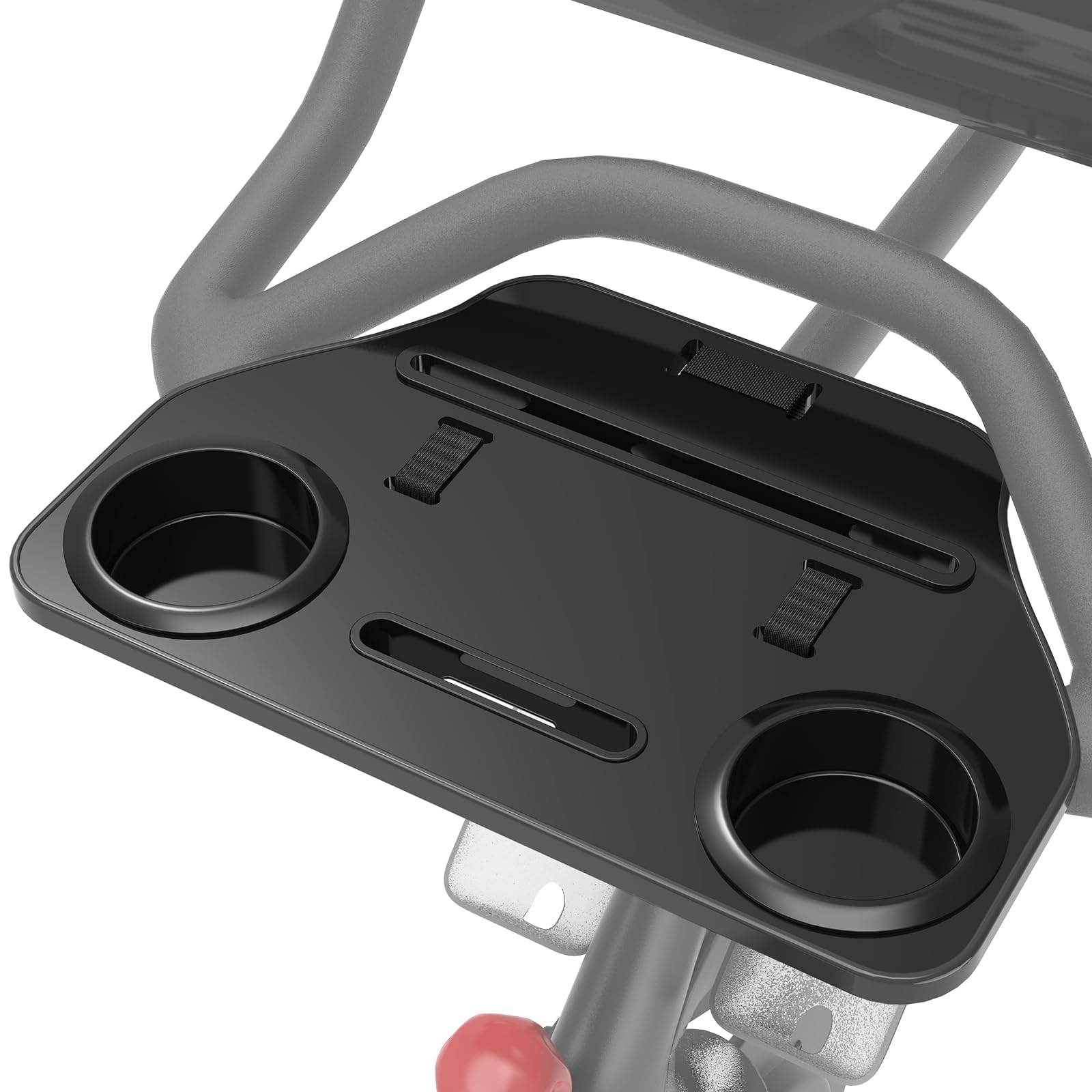 Ergonomic Desk Tray for Peloton Bike+ (Not Bike) - Adjustable Holder for Phone, Cup, Tablet - Black Workout Accessory - Perfect for Home Gym, Cycling & Multitasking
