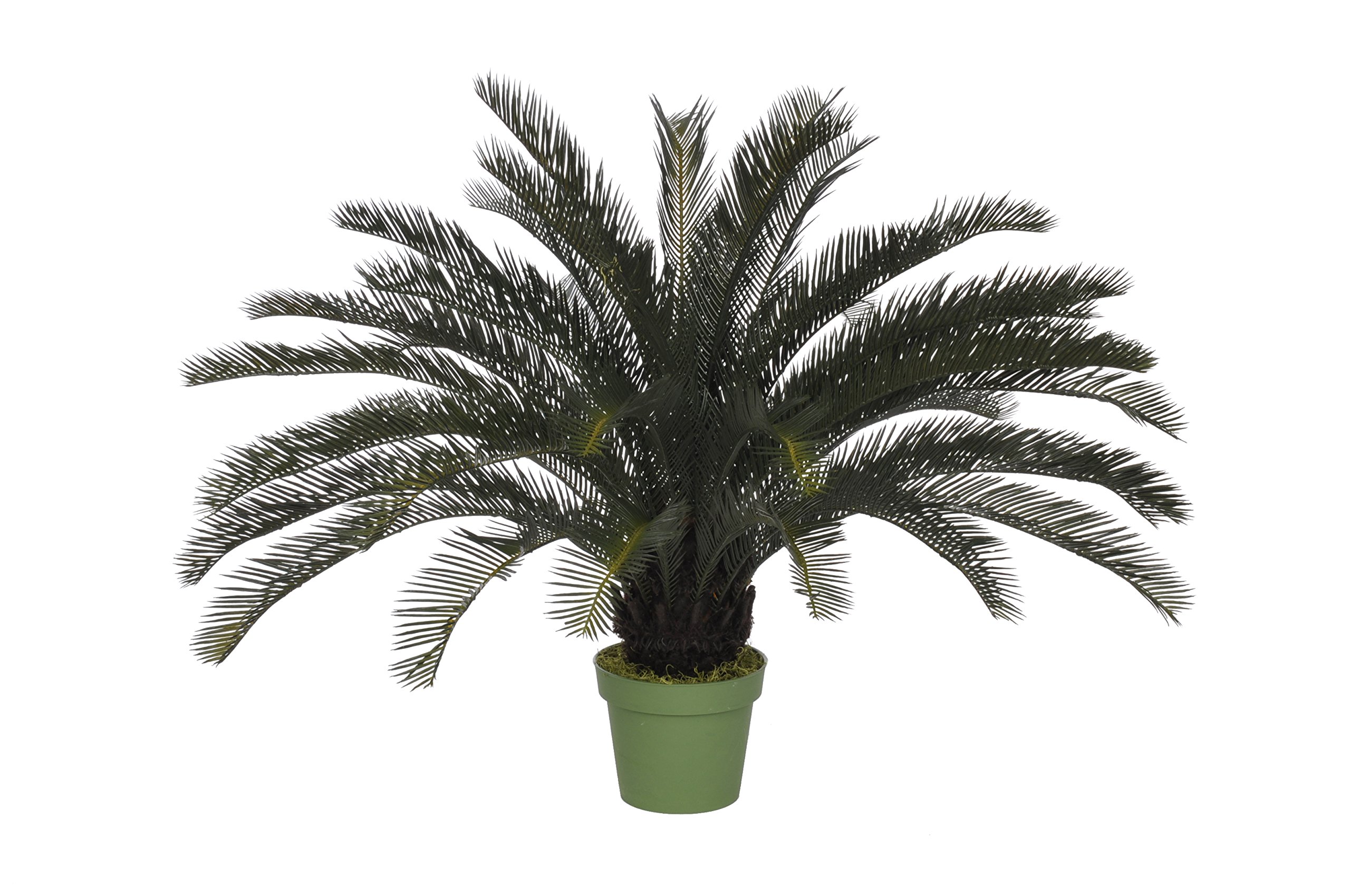 Premium 3-Foot Artificial Cycas Palm Tree - Realistic Silk Faux Plant for Home & Office Decor - Perfect for Living Room, Bedroom, Patio, and Indoor Spaces