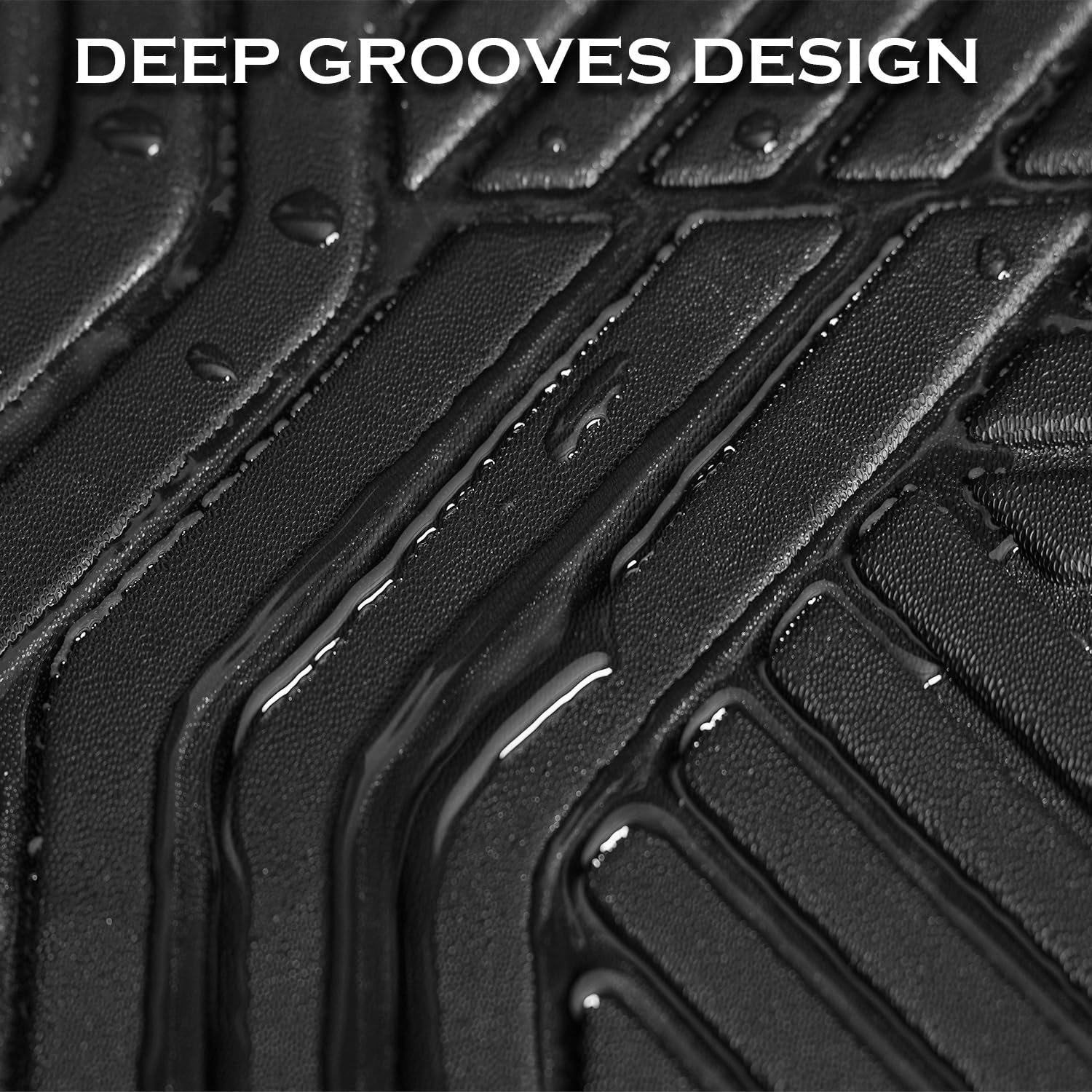Premium All-Weather TPE Floor Mats for 2015-2019 Ford Transit 150/250/350 - Custom Fit Front Liners | Durable, Non-Slip Car Accessories for Work Vans & Commercial Vehicles