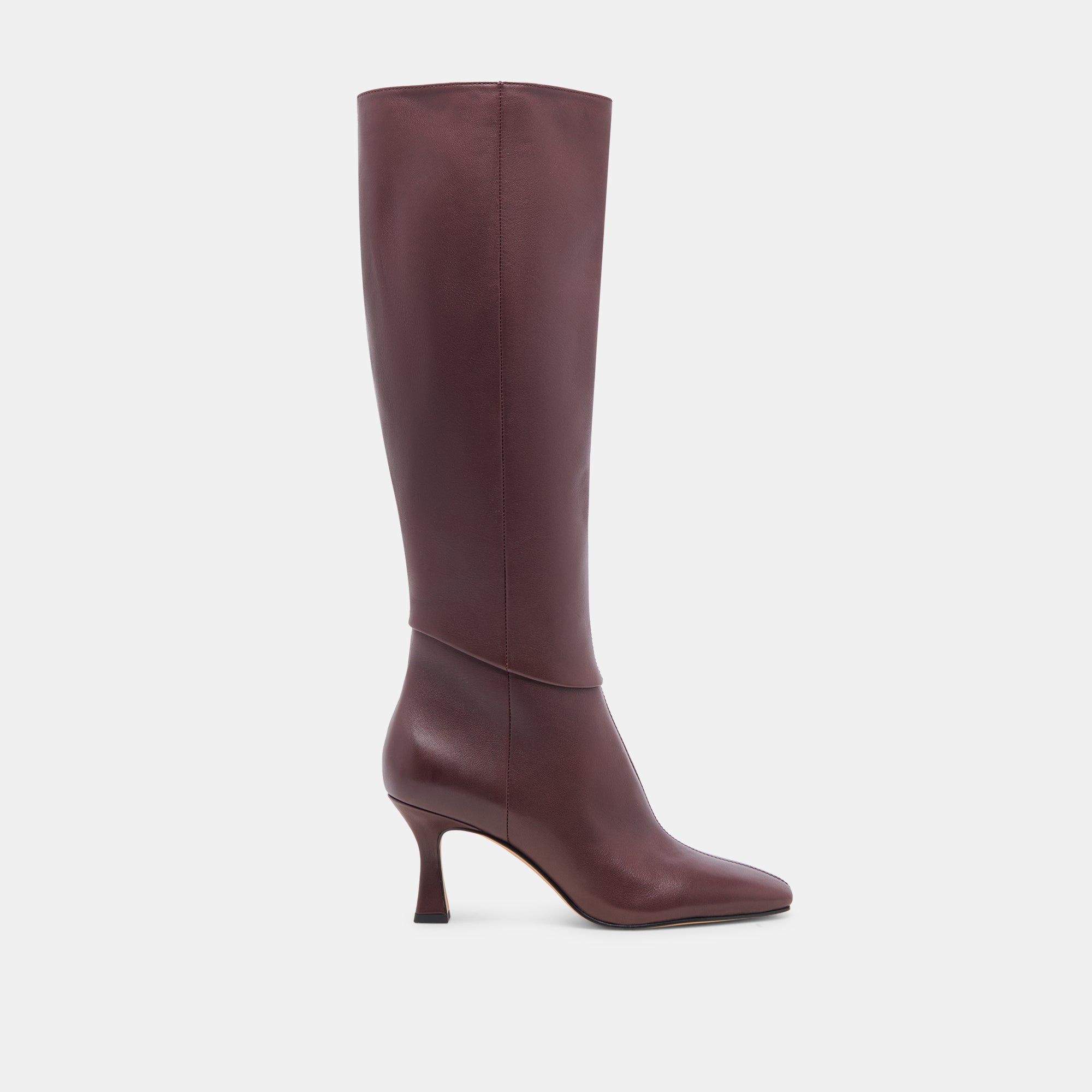 GYRA Wide Calf Boots for Women - Genuine Leather Wine Red Ankle Boots - Comfortable & Stylish for Fall, Winter & Office Wear
