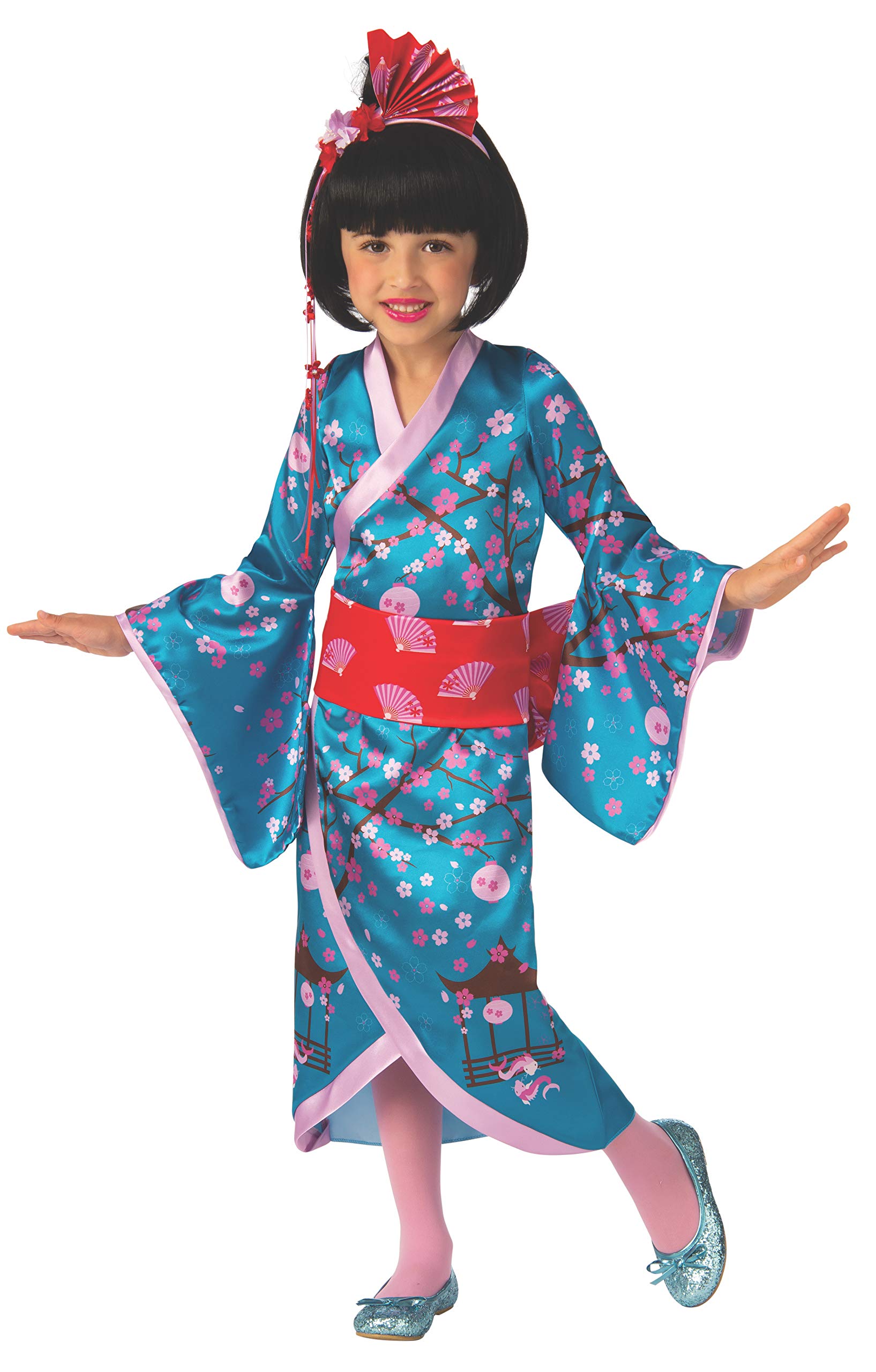Cherry Blossom Princess Costume for Girls - Japanese Sakura Fairy Dress for Kids Birthday Party, Halloween & Cosplay