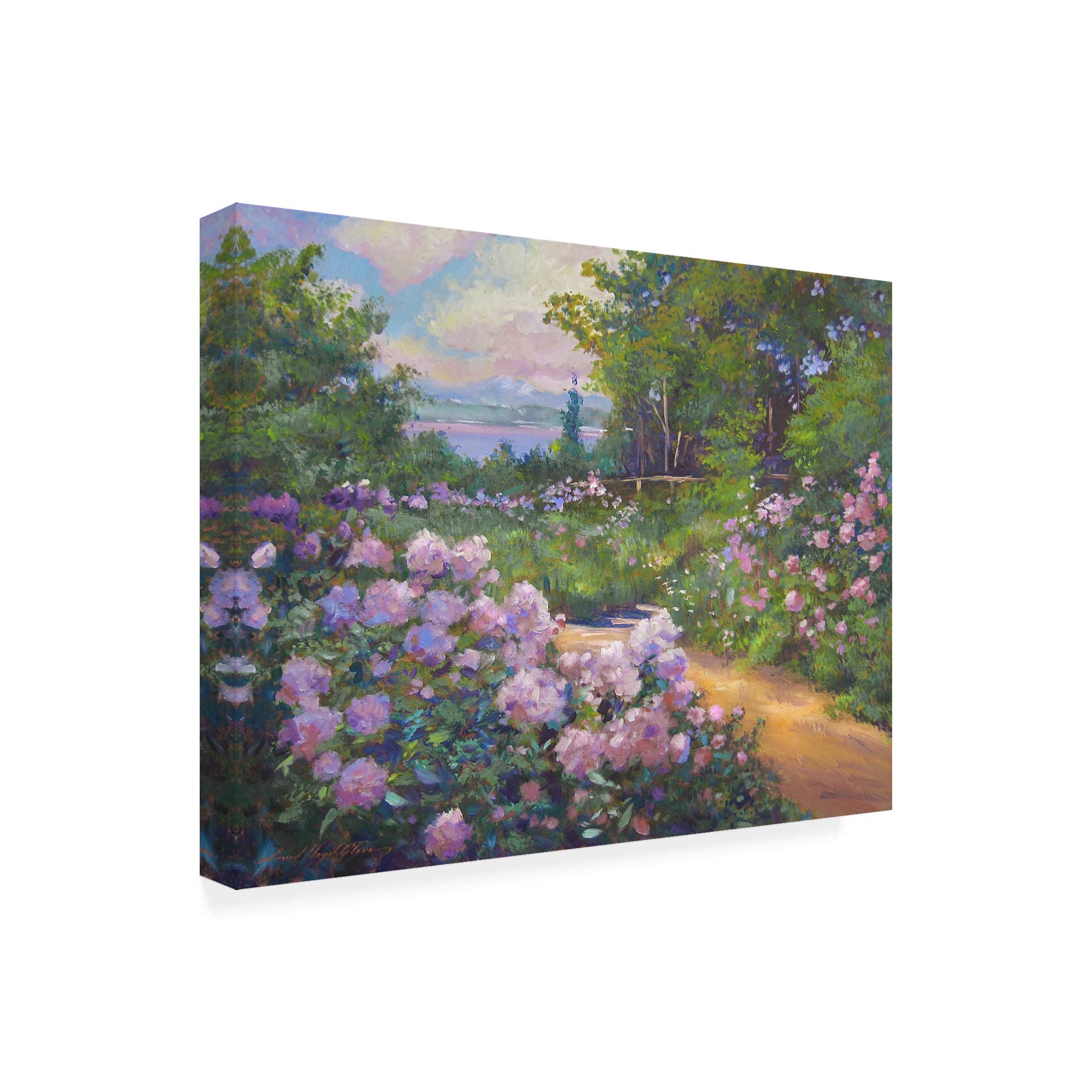 David Lloyd Glover Beach Garden Impressions 18x24 Fine Art Print - Perfect for Coastal & Home Decor, Living Room, Bedroom, Office Wall Art