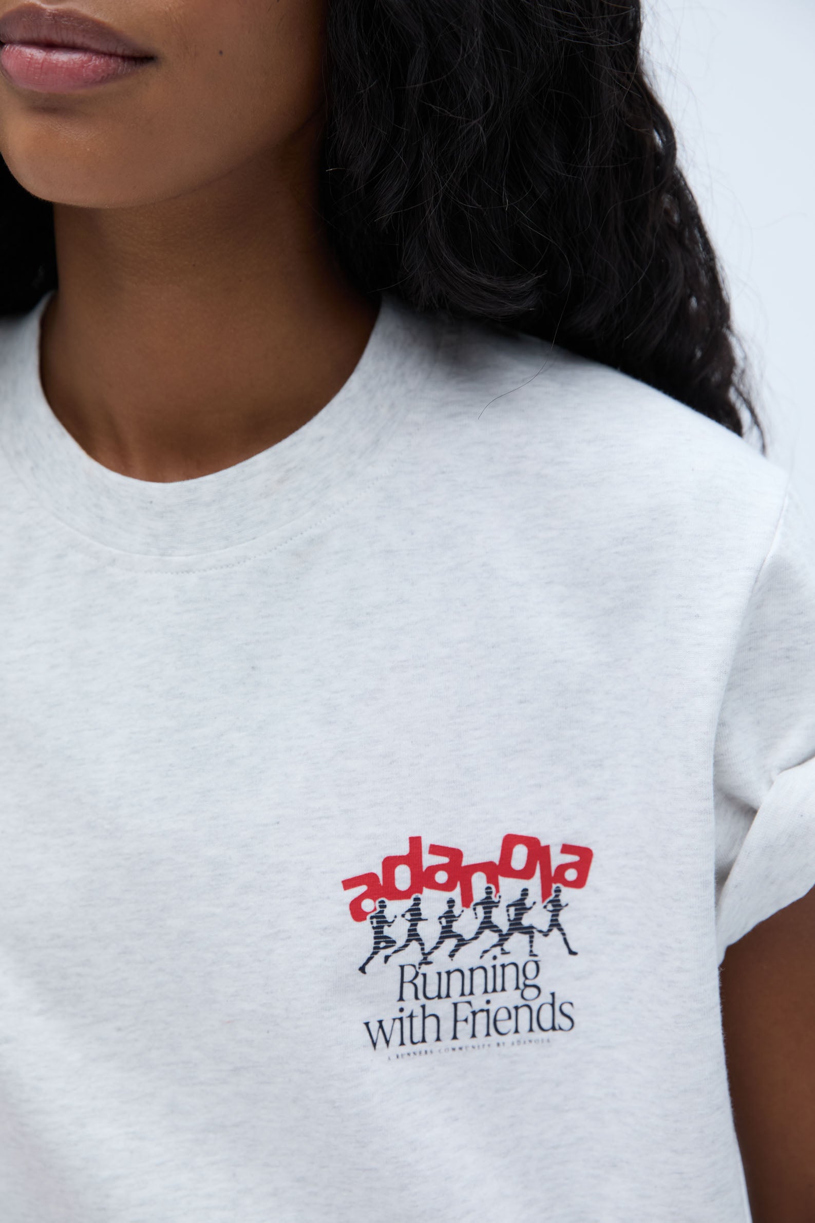 Breathable Oversized Short Sleeve T-Shirt for Runners - Light Grey Melange & Classic Red | Perfect for Jogging, Gym Workouts & Casual Wear