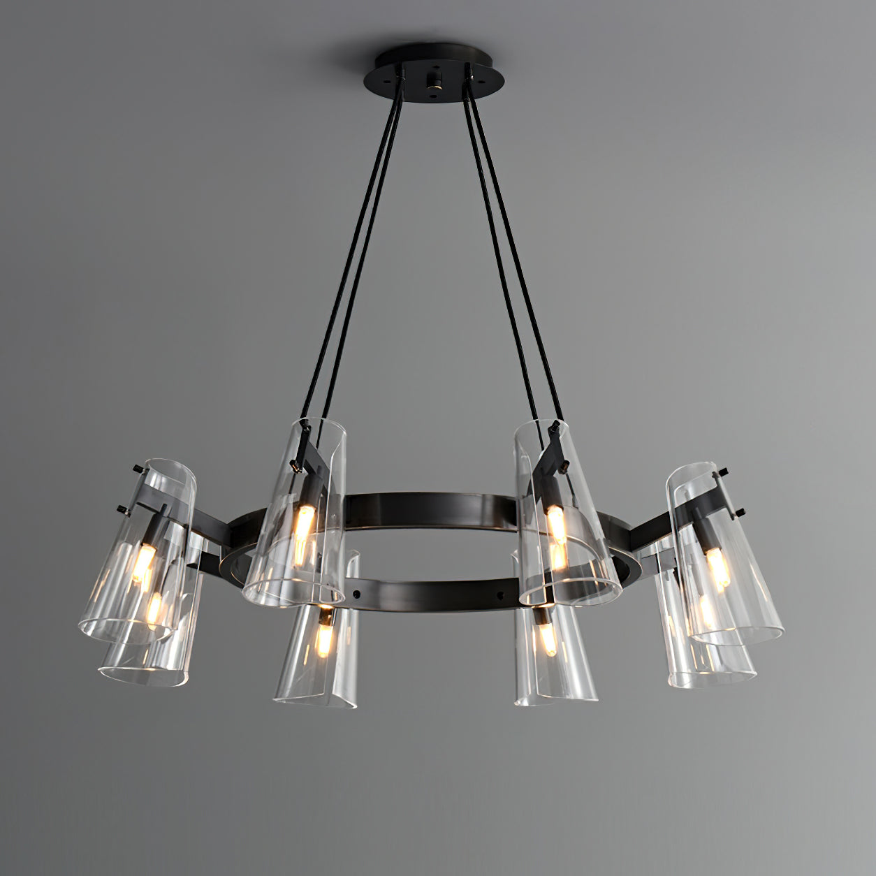 Valette Crystal Chandelier - Elegant Modern Ceiling Light Fixture for Dining Room, Living Room & Bedroom | Dimmable LED Lighting for Home Decor & Wedding Events