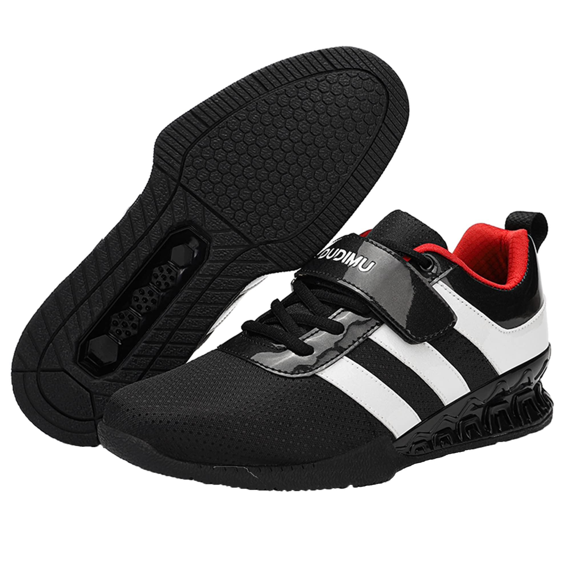 PENXZT Men's Weightlifting Shoes - Non-Slip Cross Training Gym Shoes for Squats & Indoor Workouts - Comfortable Powerlifting Footwear for Weight Training, Bodybuilding & Fitness Enthusiasts