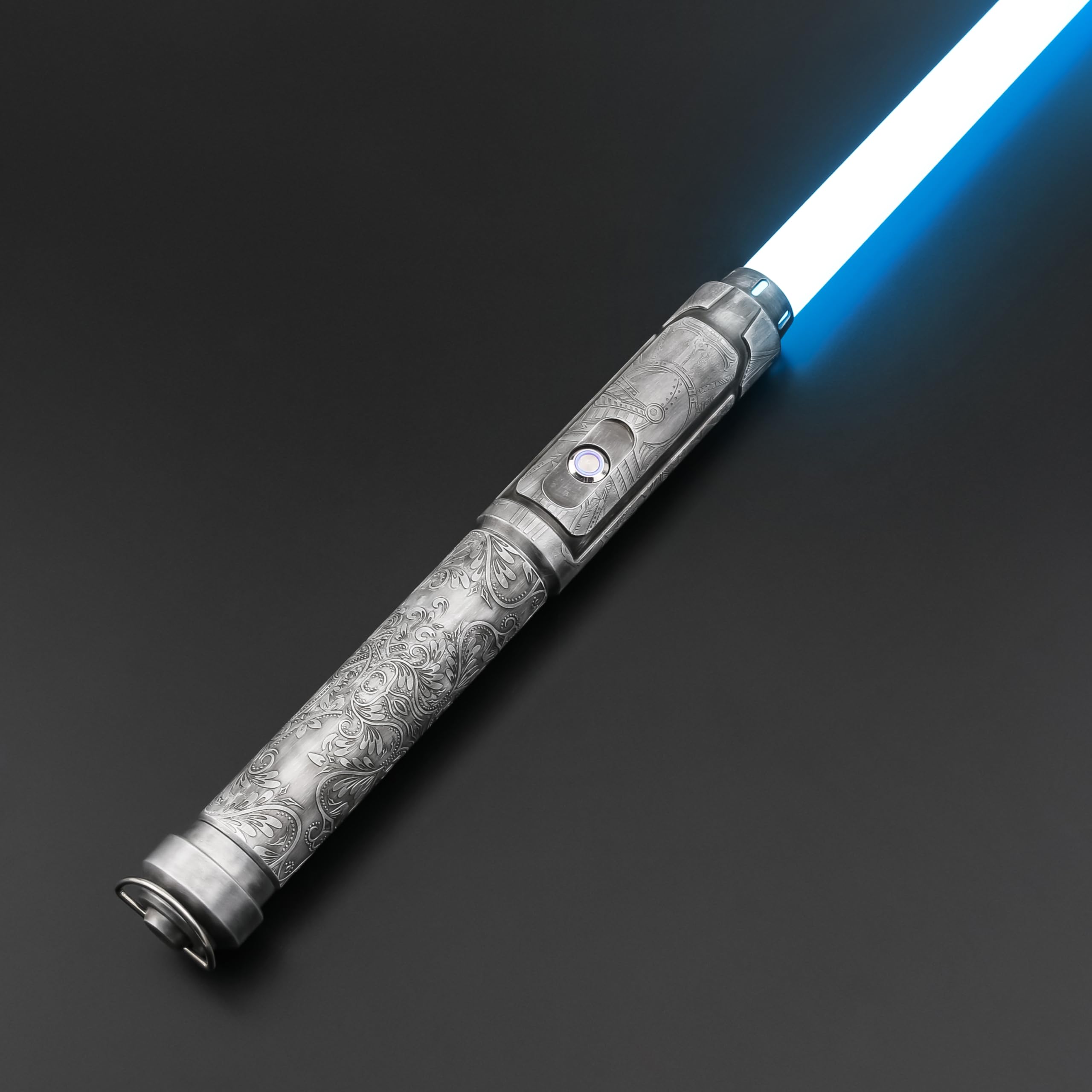 X-TREXSABER Motion Control Dueling Lightsaber - 27 Sound Effects & 12 Color Changing LED - Premium Metal Hilt Lightsaber for Adults & Kids (Star Wars Cosplay, Halloween Costume, Gift Idea)