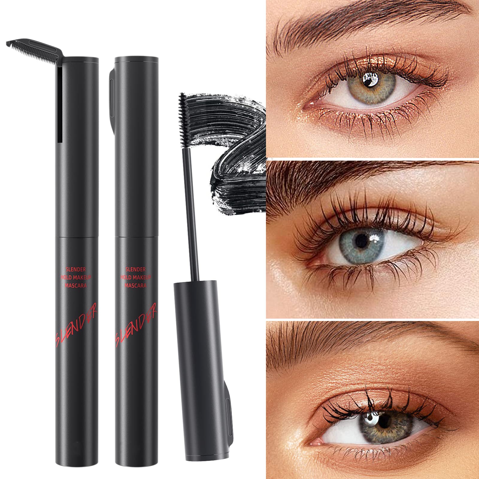 4D Silk Fiber Eyelash Mascara - Waterproof Black Mascara for Extra Long, Thick & Voluminous Lashes | No Clumping, No Smudging | Perfect for Daily Makeup, Party & Special Occasions