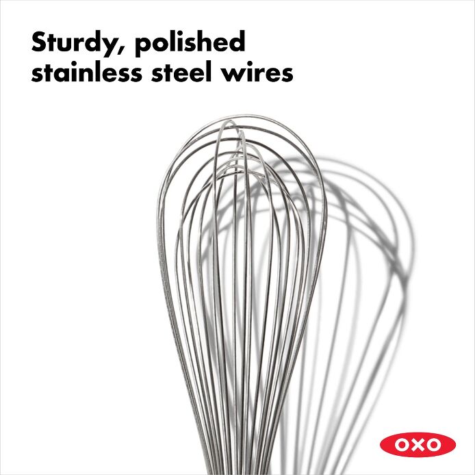 11-Inch Stainless Steel Balloon Whisk for Baking, Mixing, and Whipping - Perfect for Cakes, Eggs, Cream, and Batter - Ideal for Home Bakers and Professional Chefs