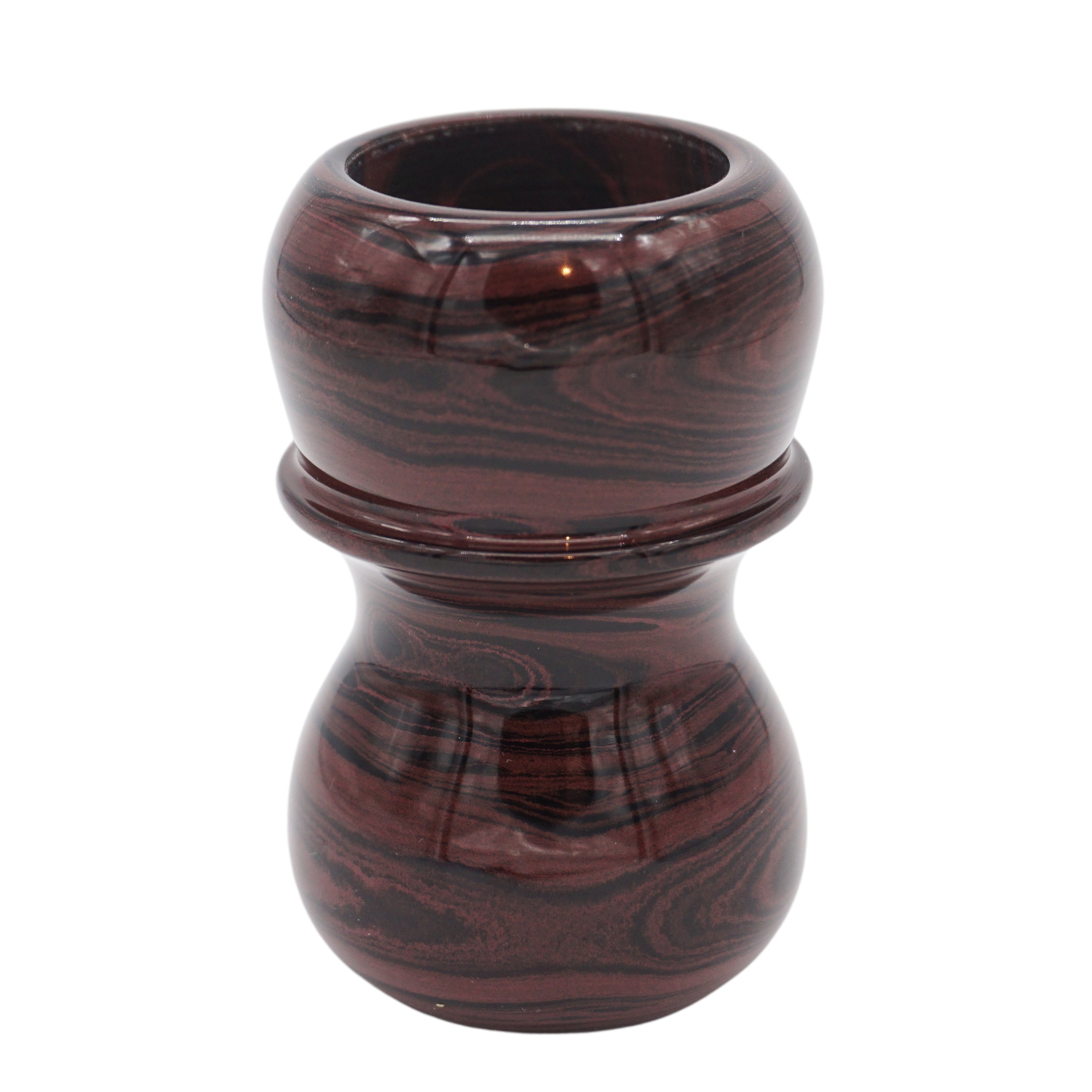 Premium Handmade Raspberry Ebonite Shaving Brush Handle - Fits 24mm & 26mm Knots - Luxury Wet Shaving & Grooming Essential for Men's Skincare Routine