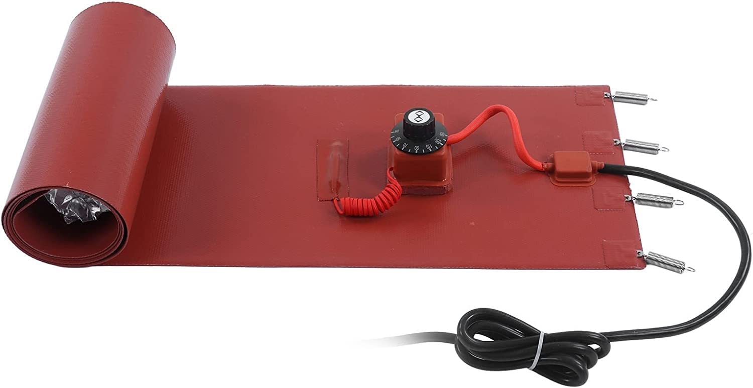 2000W Insulated Oil Drum Heating Blanket Belt with Thermostat - 55 Gallon Metal Drum Heater for Oil & Gas Tanks (200L Capacity) - Perfect for Winter Storage, Fuel Viscosity Control & Industrial Use