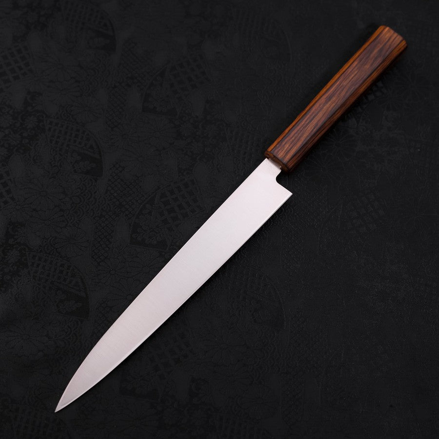 Premium Yanagiba Sushi Knife - AUS 8 High Carbon Steel Blade with Polished Sumi Urushi Handle (210mm) - Perfect for Sushi Chefs & Japanese Cuisine Preparation