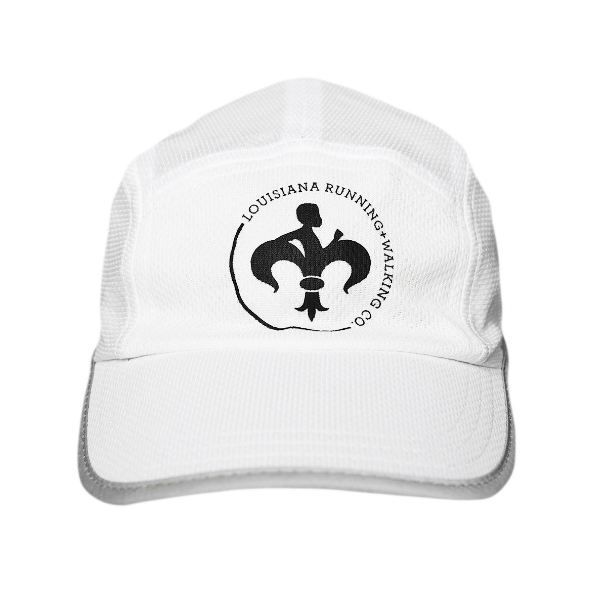 LRC Logo Embroidered Baseball Cap - Adjustable White Dad Hat for Men & Women - Perfect for Outdoor Sports, Casual Wear, and Brand Promotion