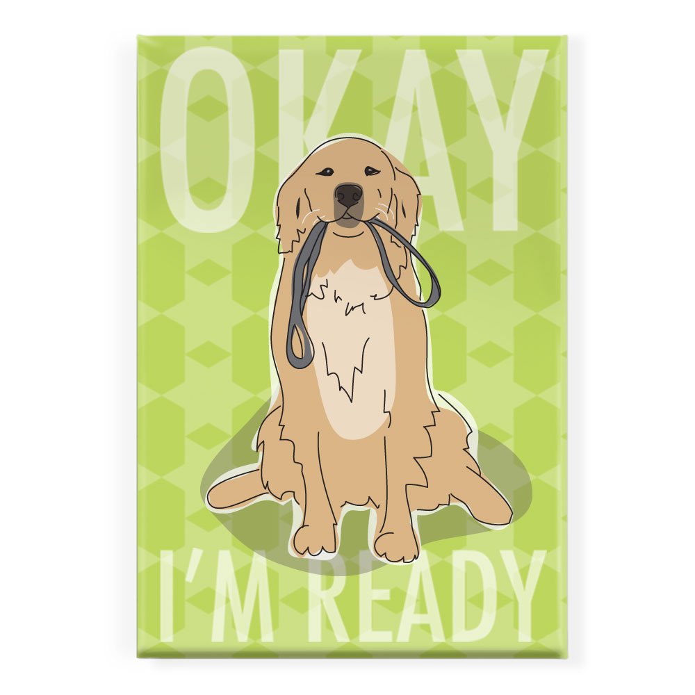 Golden Retriever Fridge Magnet - Cute Dog Decor for Kitchen, Office & Gifts | Perfect for Refrigerators, Whiteboards & Metal Surfaces