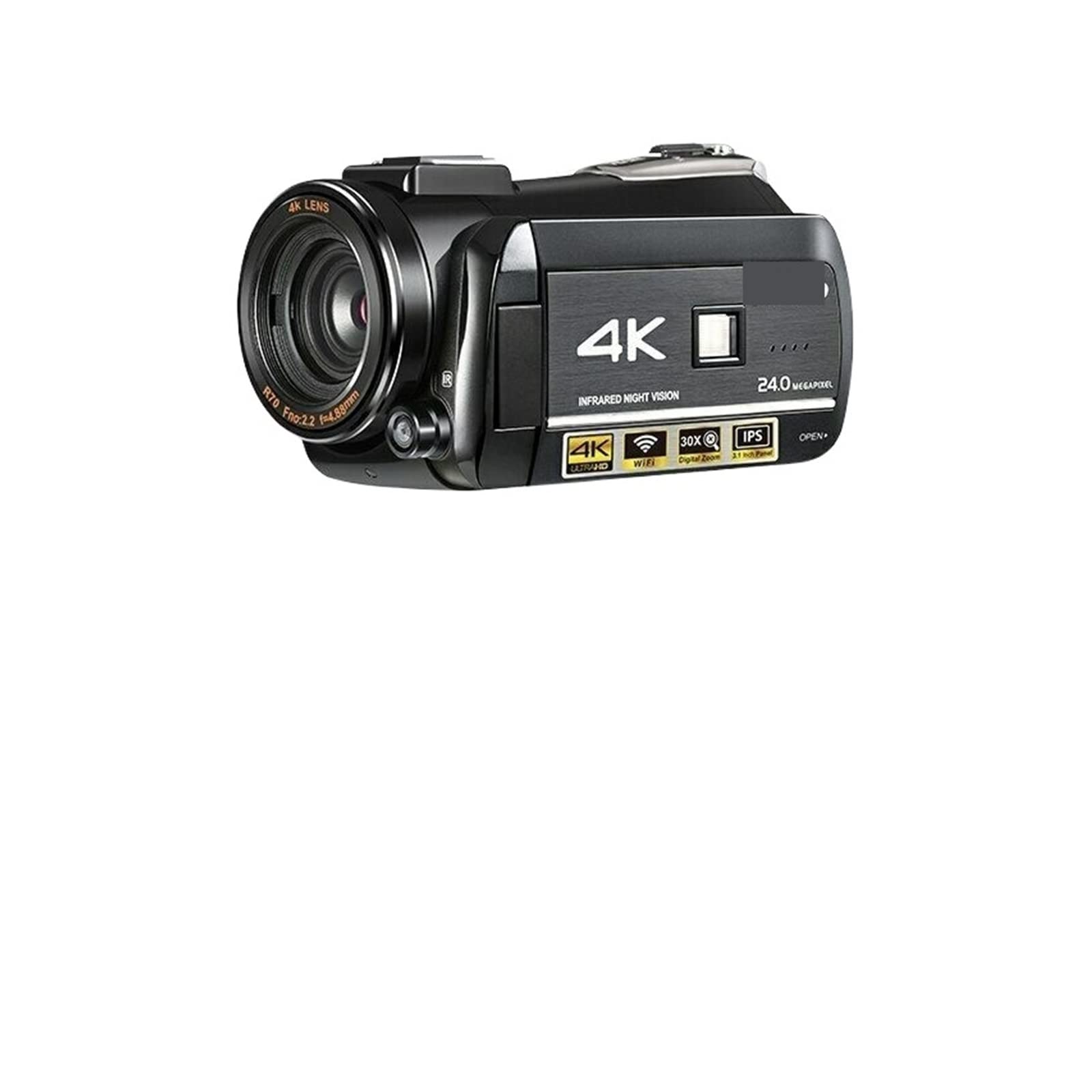 AUBEST 4K Video Camera Camcorder with 30X Digital Zoom, IR Night Vision, Vlogging Camera Kit for YouTube, Travel, and Outdoor Adventures - Perfect for Bloggers, Travel Vloggers, and Content Creators