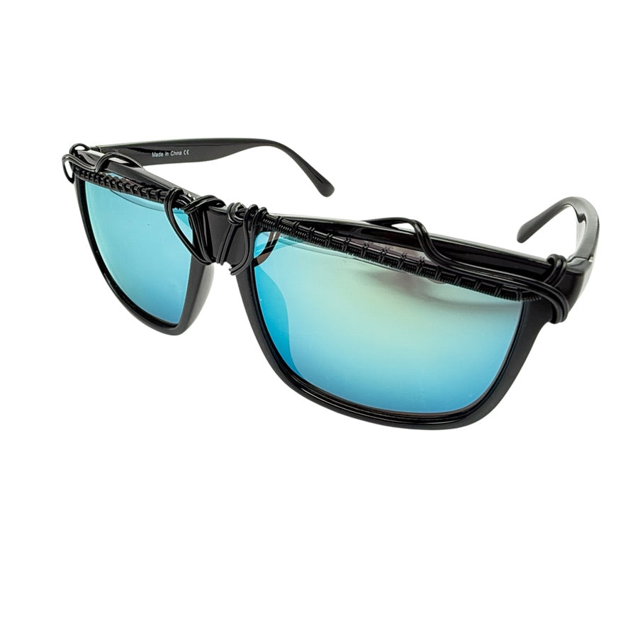 Classic Wayfarer Sunglasses for Men & Women - UV Protection Polarized Lenses - Retro Style Fashion Shades for Outdoor, Beach, and Driving