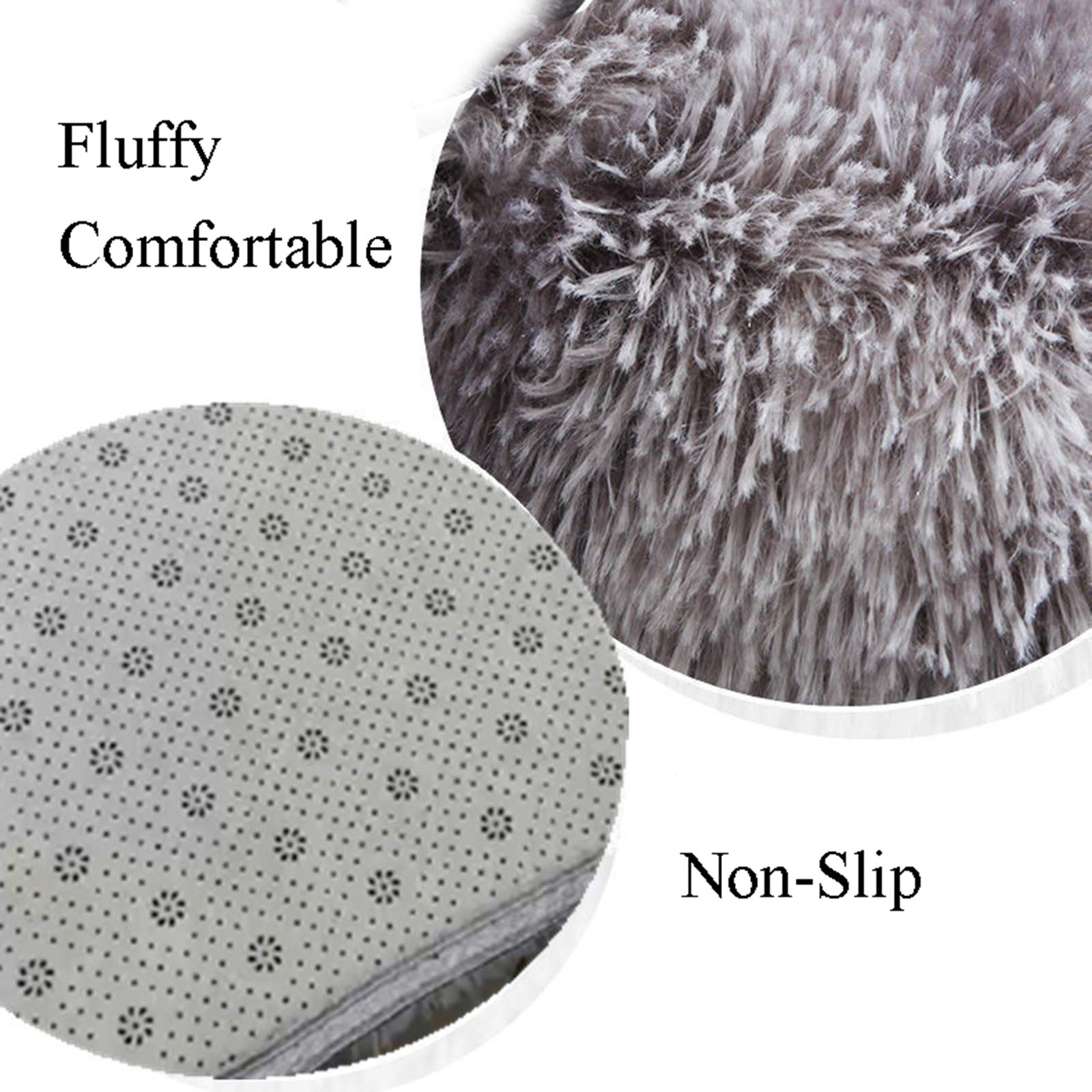 Ultra Soft Plush Bedroom Area Rug 5'2”x7'5” - High Pile Faux Fur Luxury Carpet for Living Room, Kids Room & Nursery - Shaggy Furry Rug for Girls & Boys - Perfect for Bedside, Home Decor & Cozy Spaces
