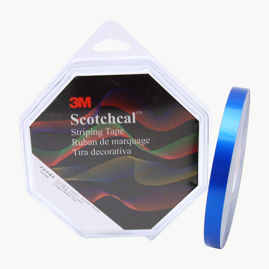 3M Scotchcal 72773 Gray Striping Automotive Tape - 1/2 Inch x 150 Feet - 2 Mil Thick - High Performance Adhesive for Car Pinstriping, Decals & DIY Projects - Perfect for Vehicle Customization, Road Marking & Home Decor