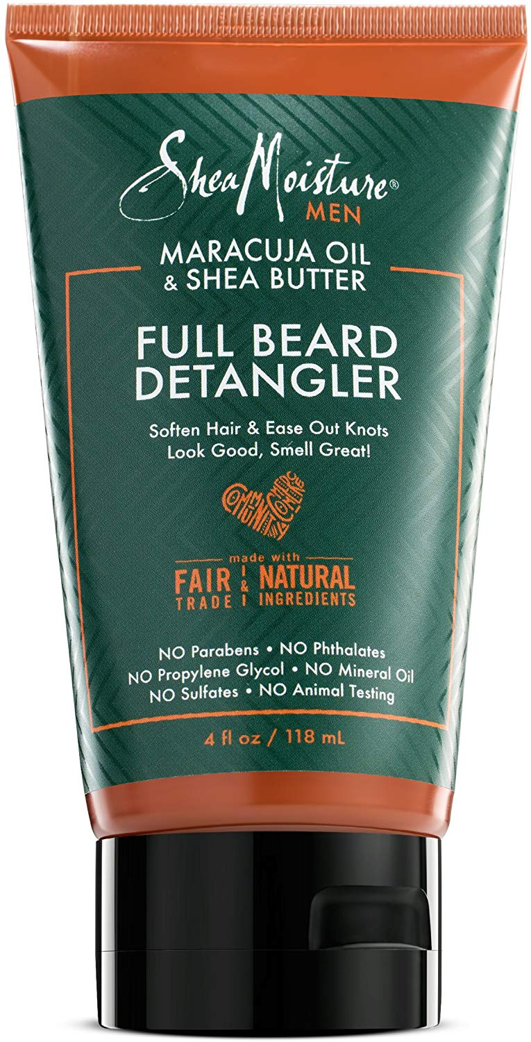 Shea Moisture Beard Detangler for Men - 4 oz Leave-In Conditioner for Soft, Smooth Beards - Perfect for Daily Grooming & Styling