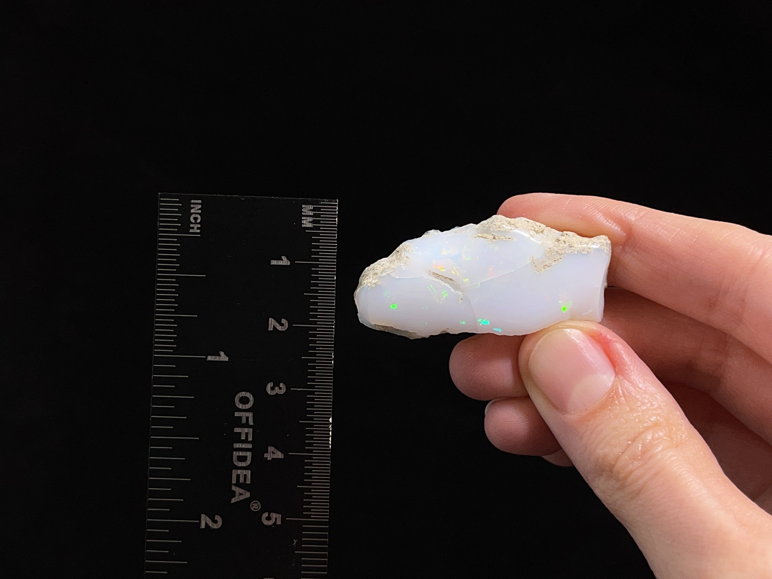 Natural Welo Opal Raw Crystal - 3A XL Polished Window Opal Gemstone, October Birthstone for Jewelry Making & Healing (45288) | Perfect for Necklaces, Rings & Spiritual Healing