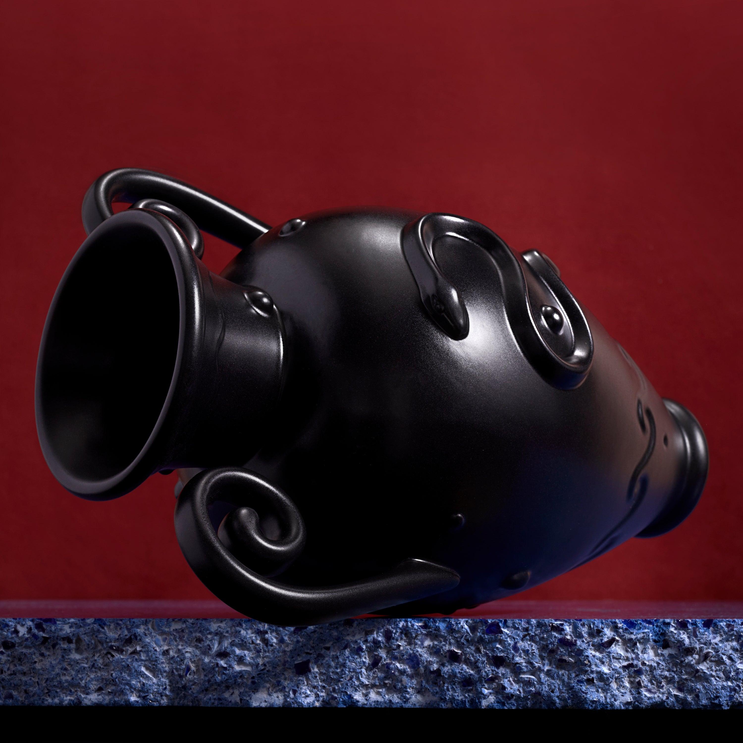 Pantheon Orpheus Amphora Vase - Elegant Black Greek Inspired Vase for Home Decor, Wedding Centerpieces & Gift Ideas