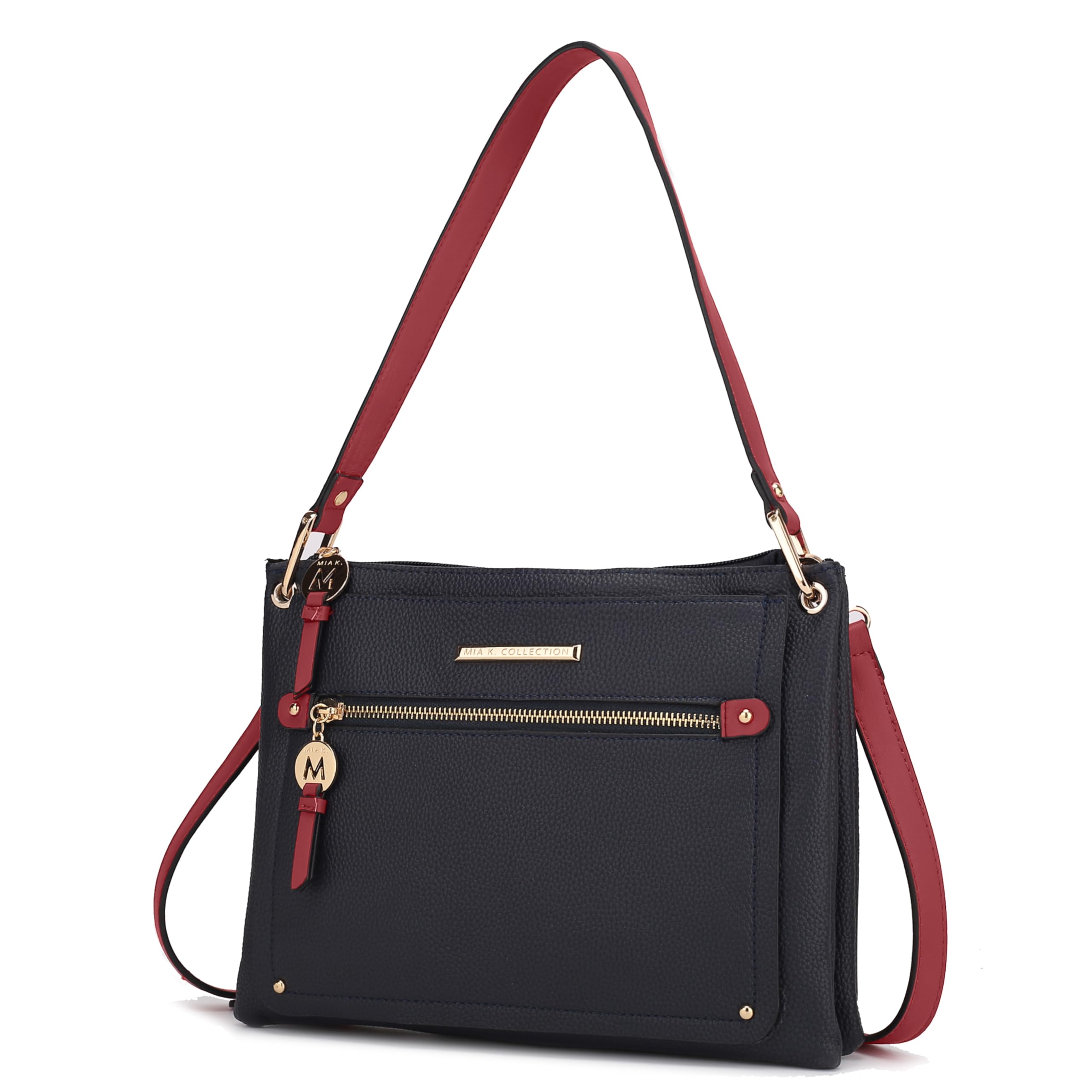 MKF Collection Women's Vegan Leather Crossbody Bag - Stylish Shoulder Purse Handbag for Everyday Use, Work & Travel by Mia K